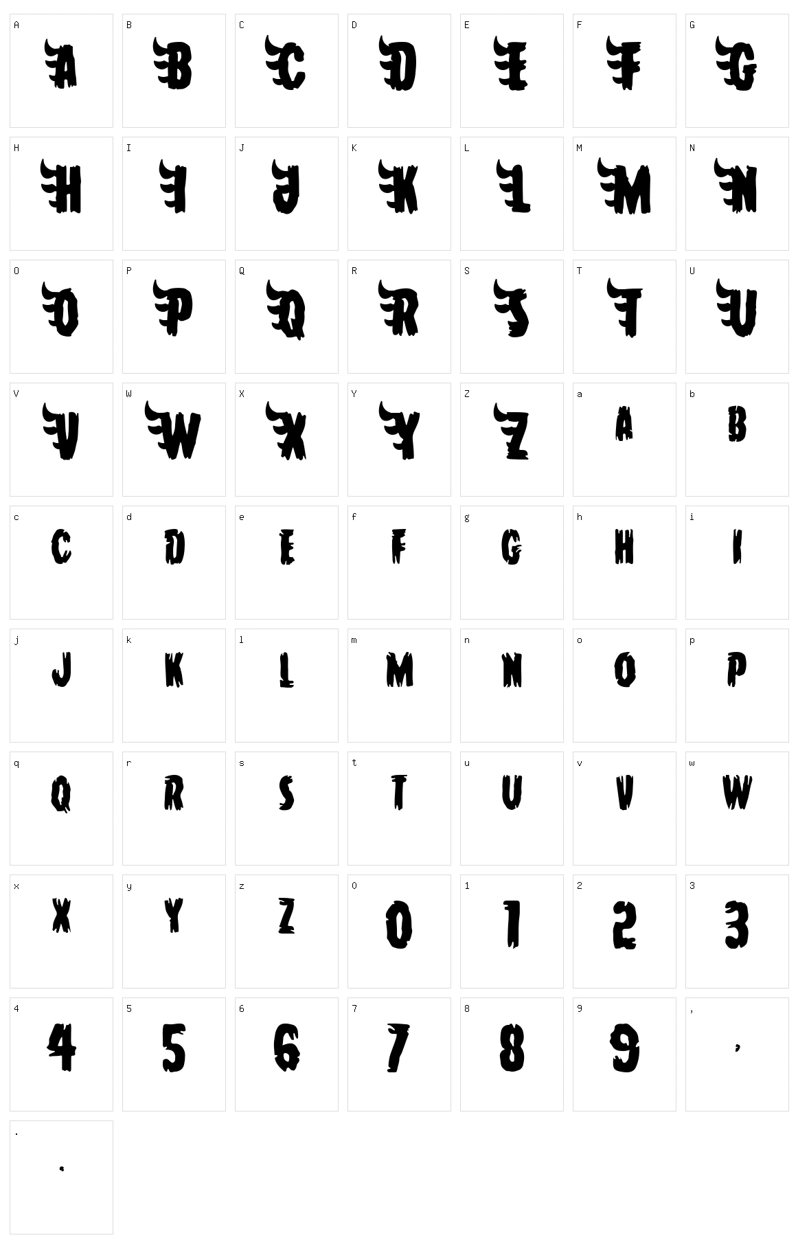 Hah Sem Character Set