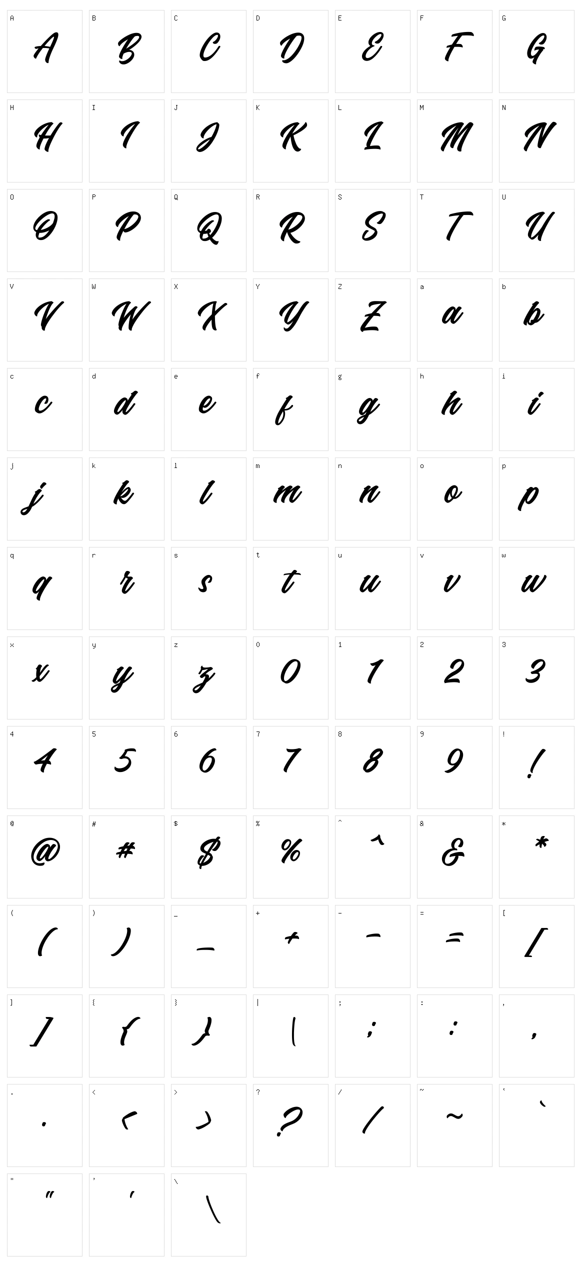 Quicken Character Set