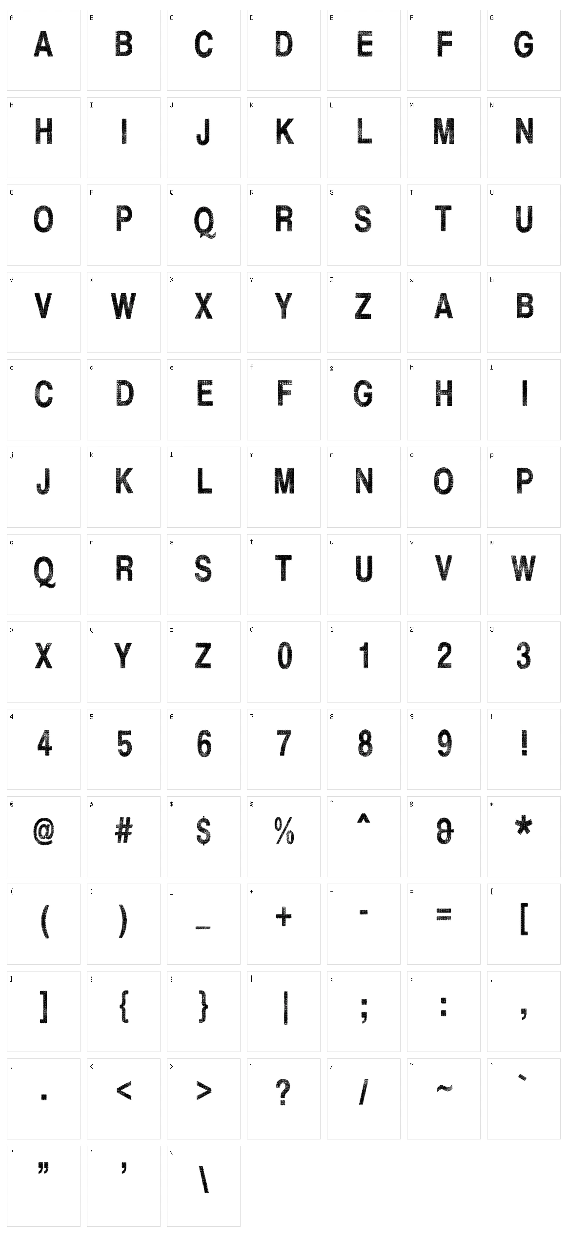Hell Finland Character Set