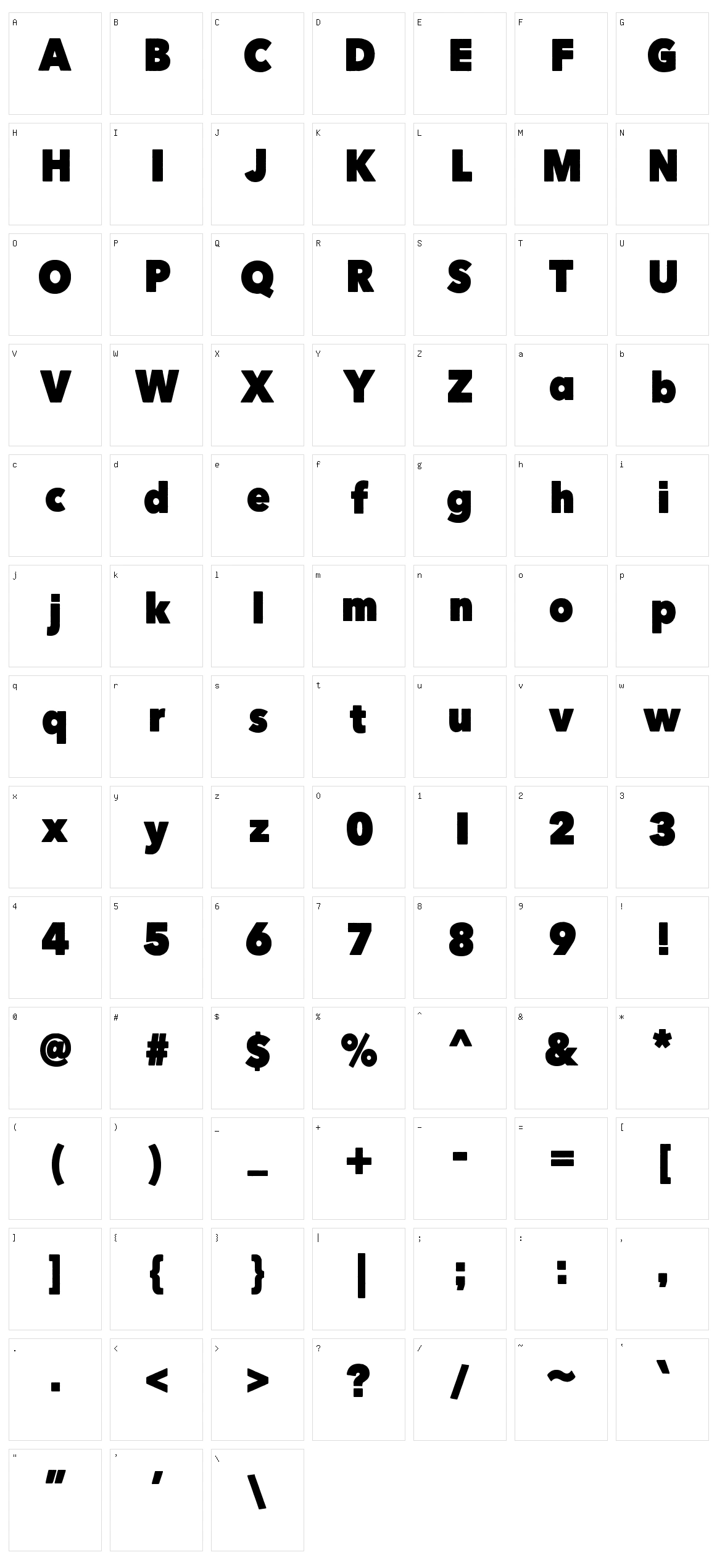 Here Just Now Character Set