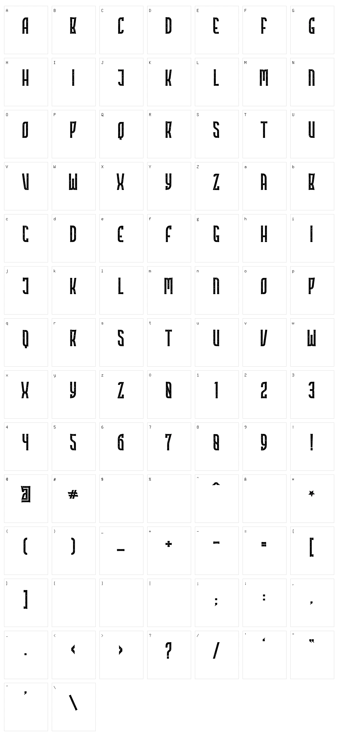 Highstories Stamp Character Set