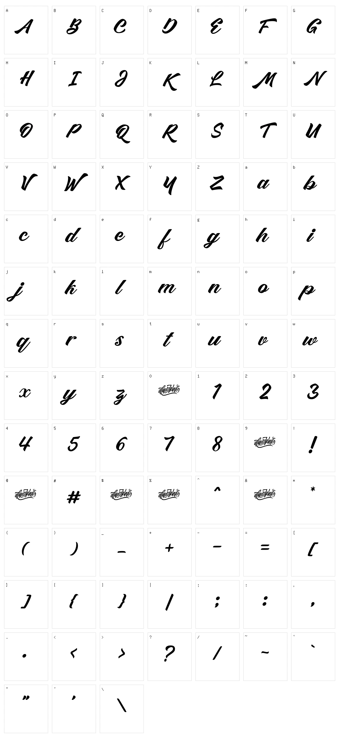 Mentality Character Set