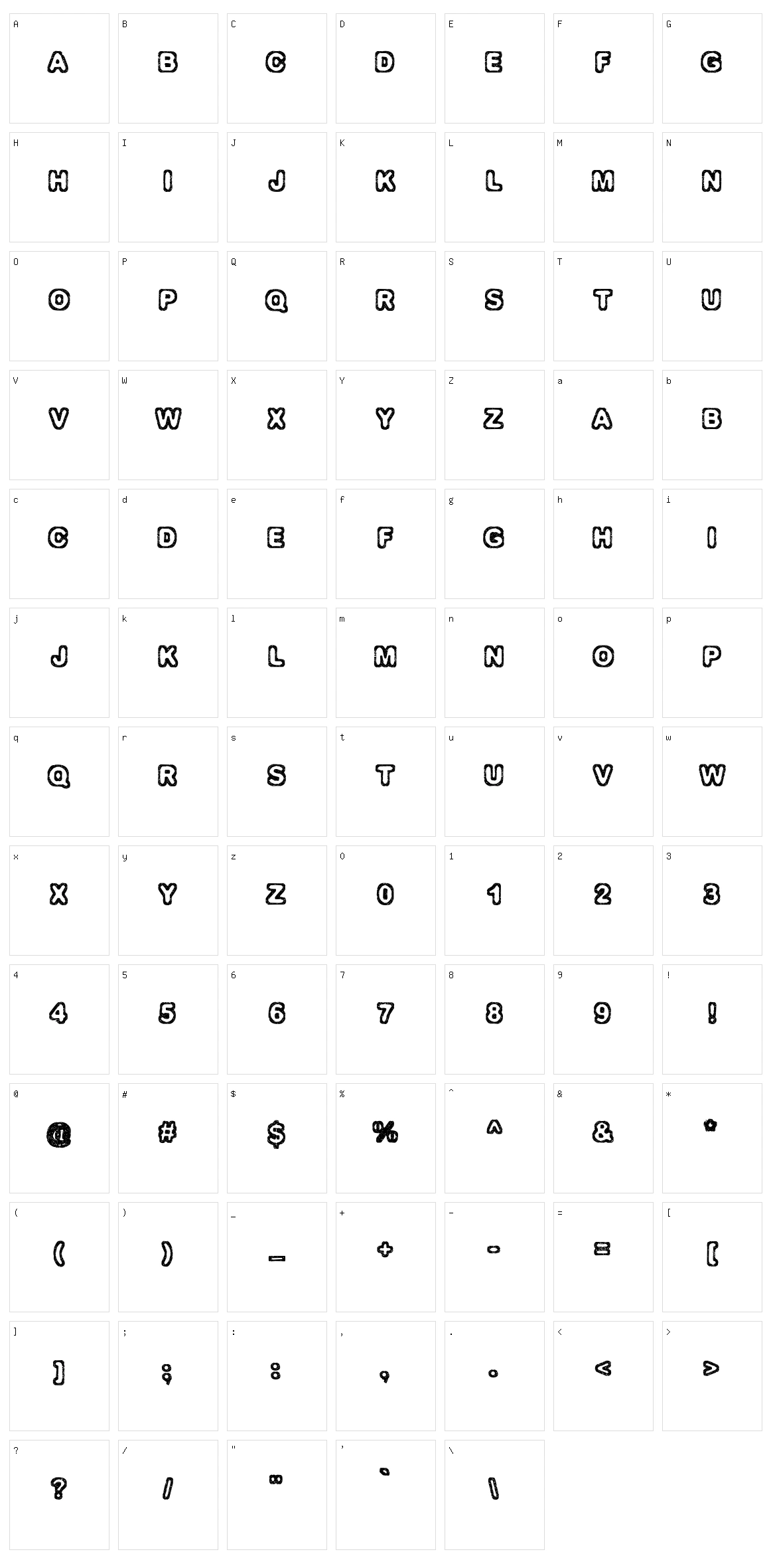Izolation Character Set