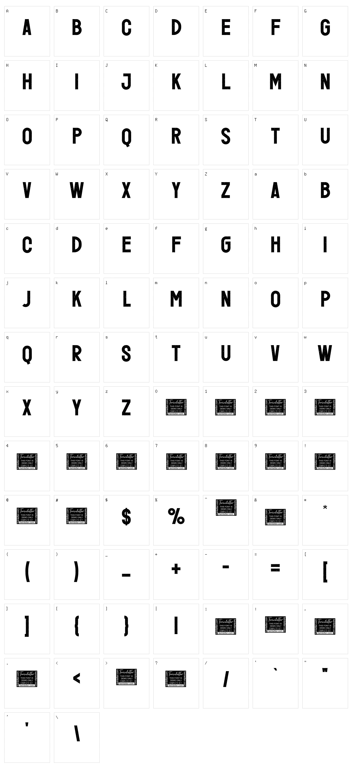 Jefith Character Set