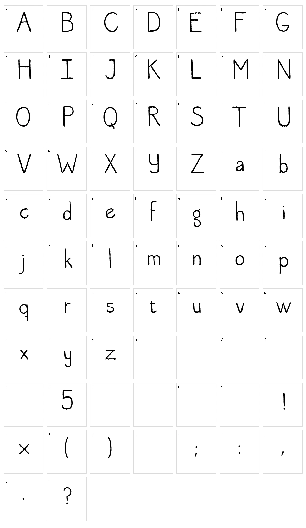 Jose Character Set