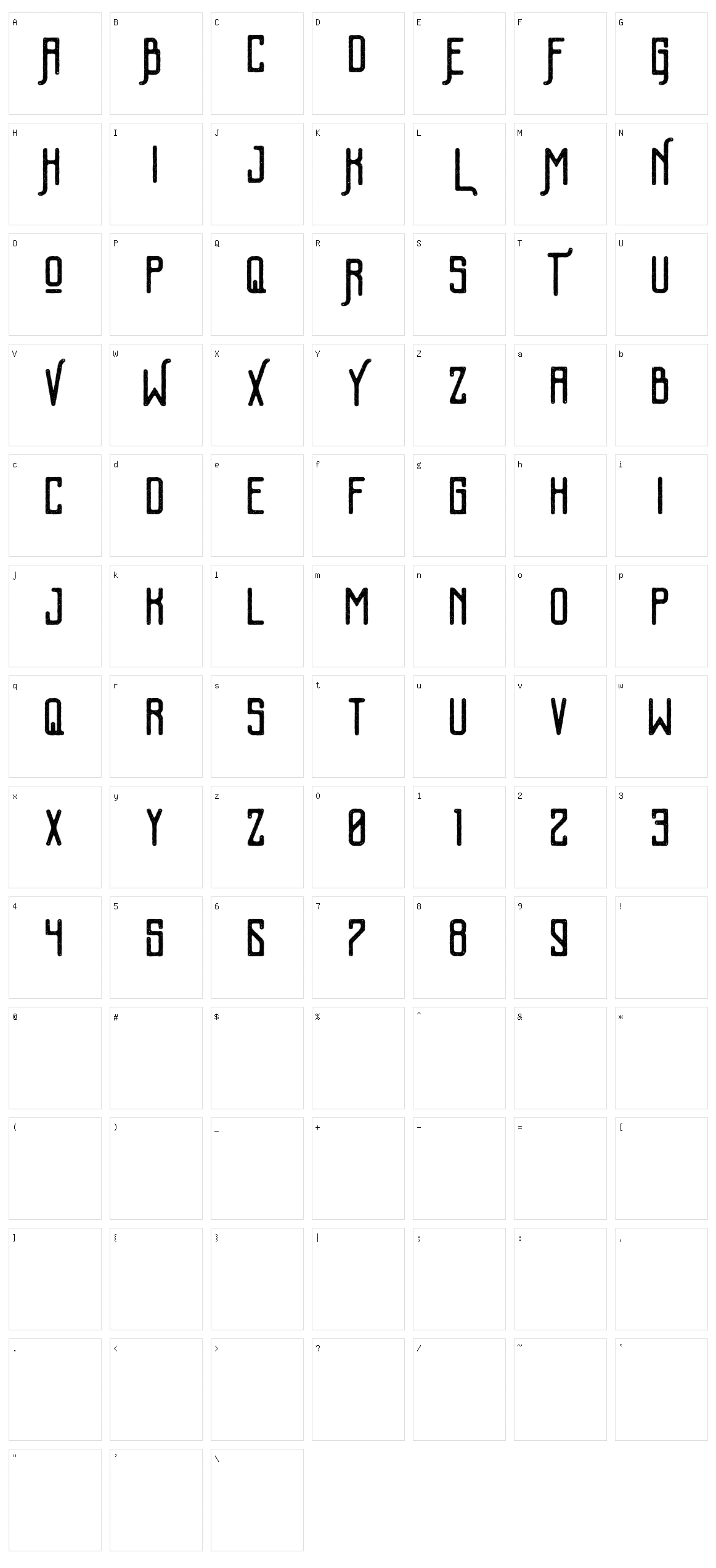 Kalemun Character Set