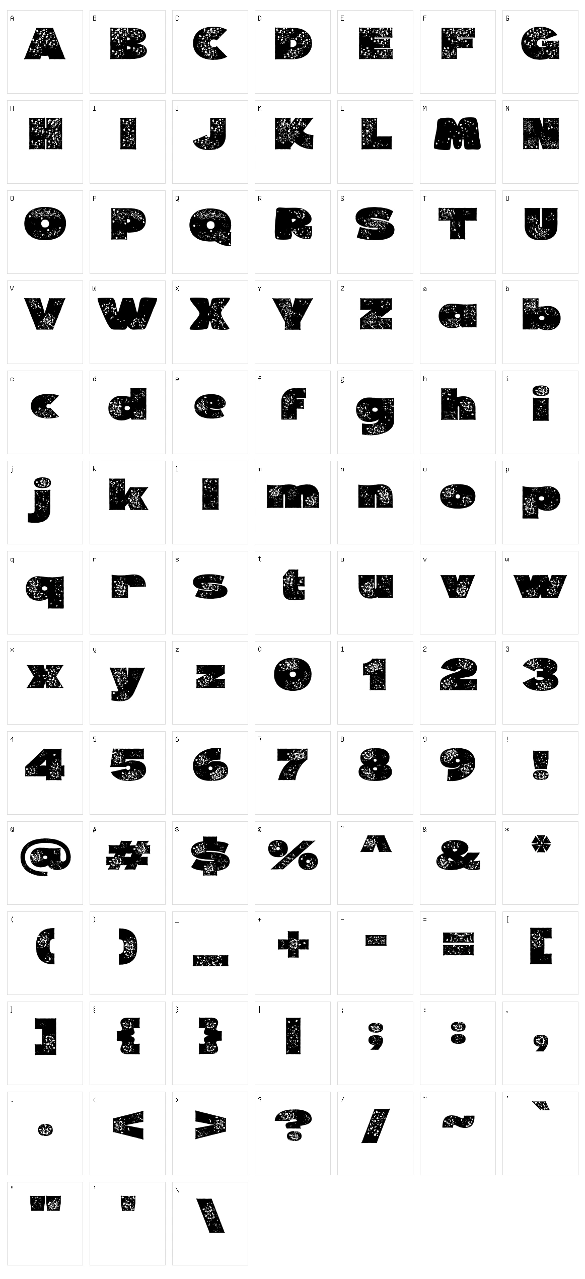 Kappa Character Set