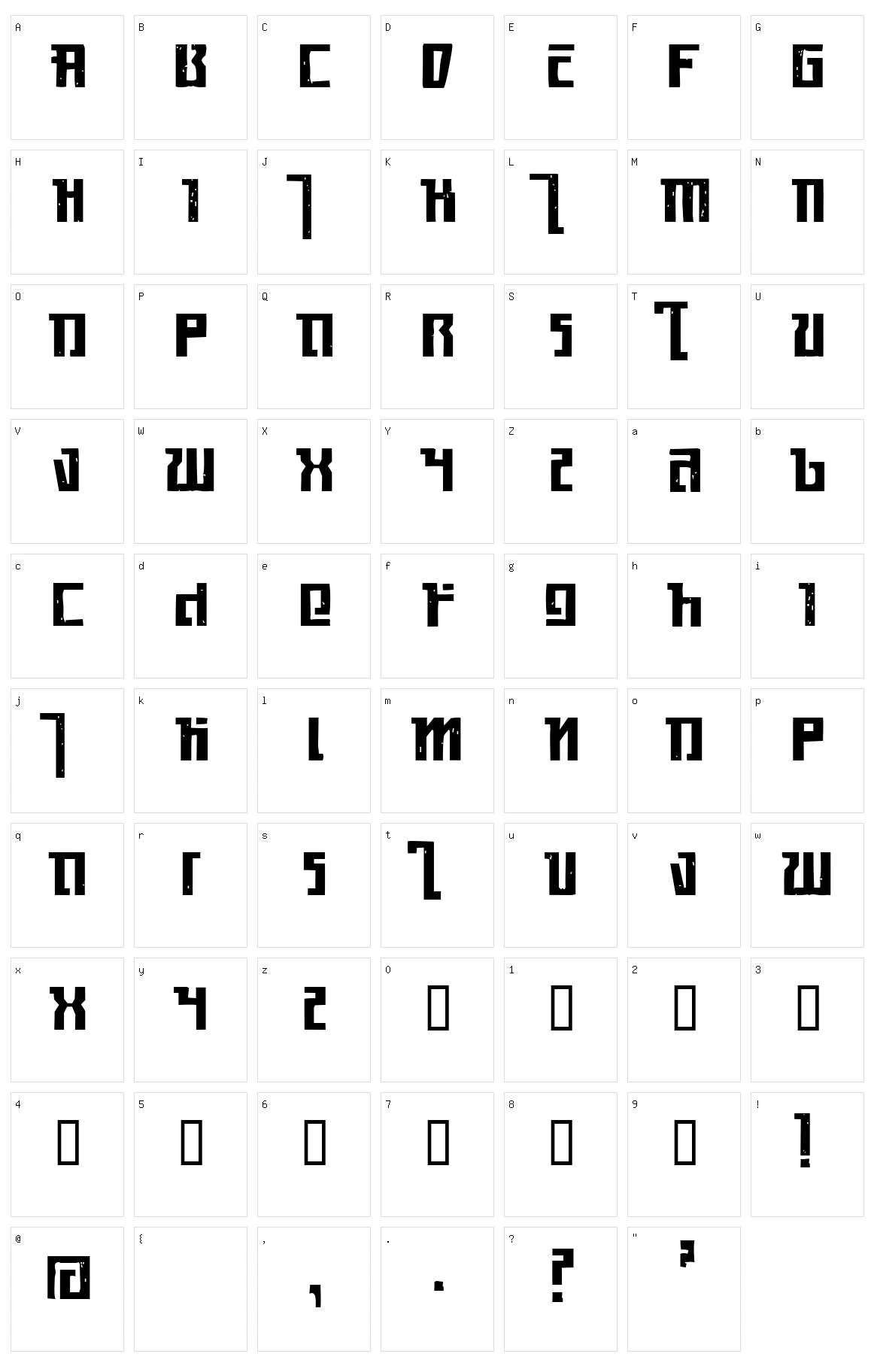 Kasikorn Character Set