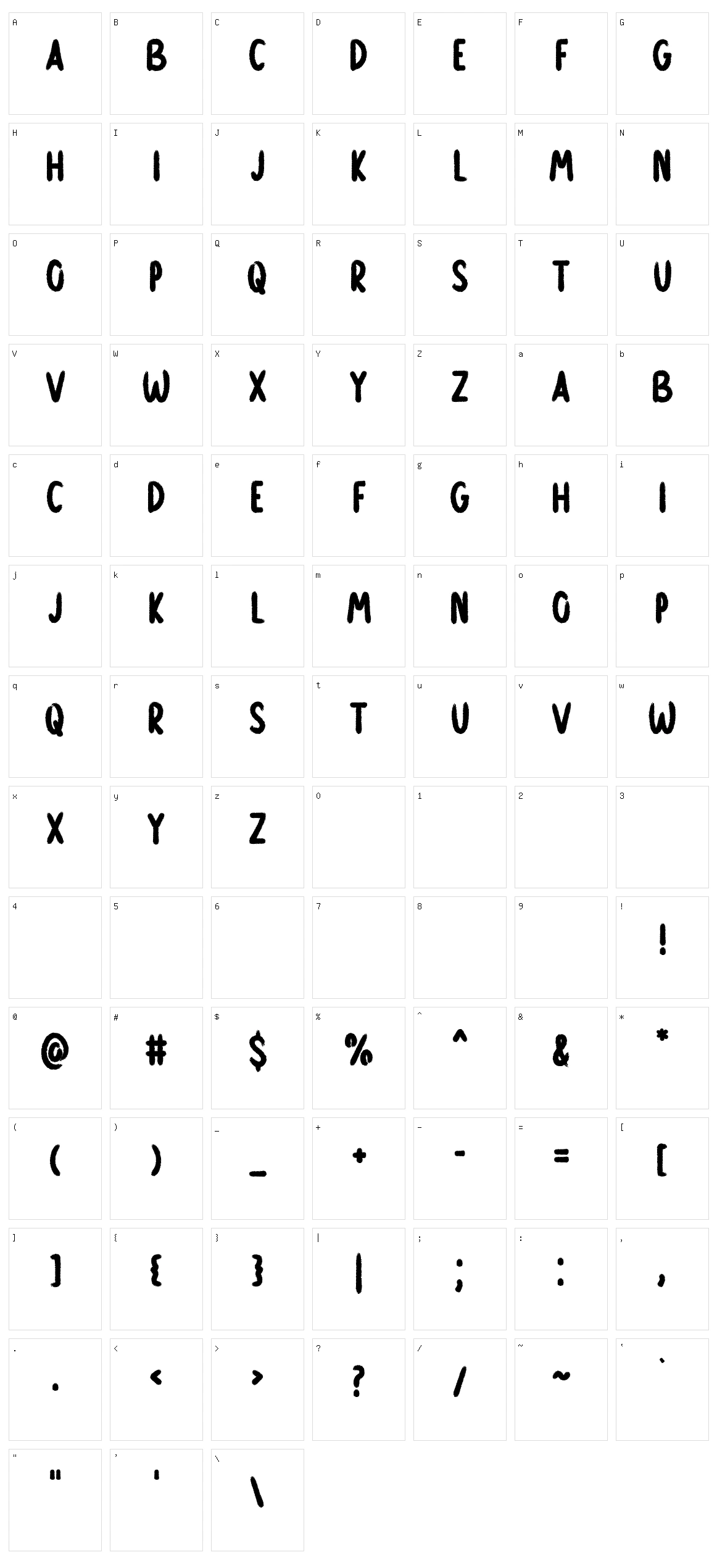 Keep Me Character Set