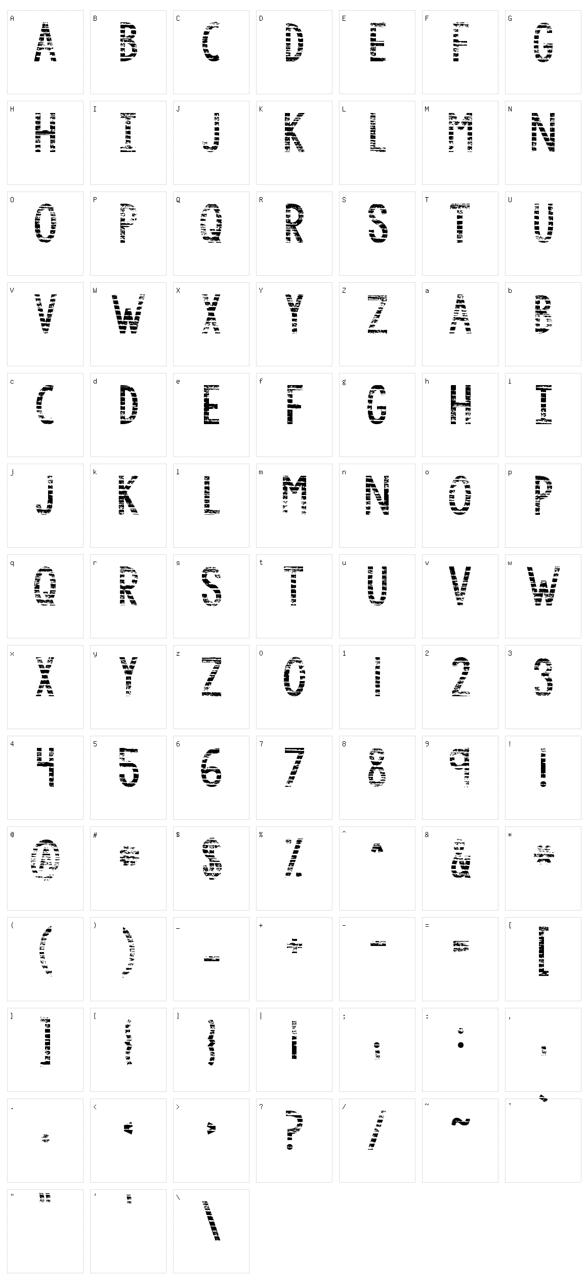 KG By the Grace of God Character Set