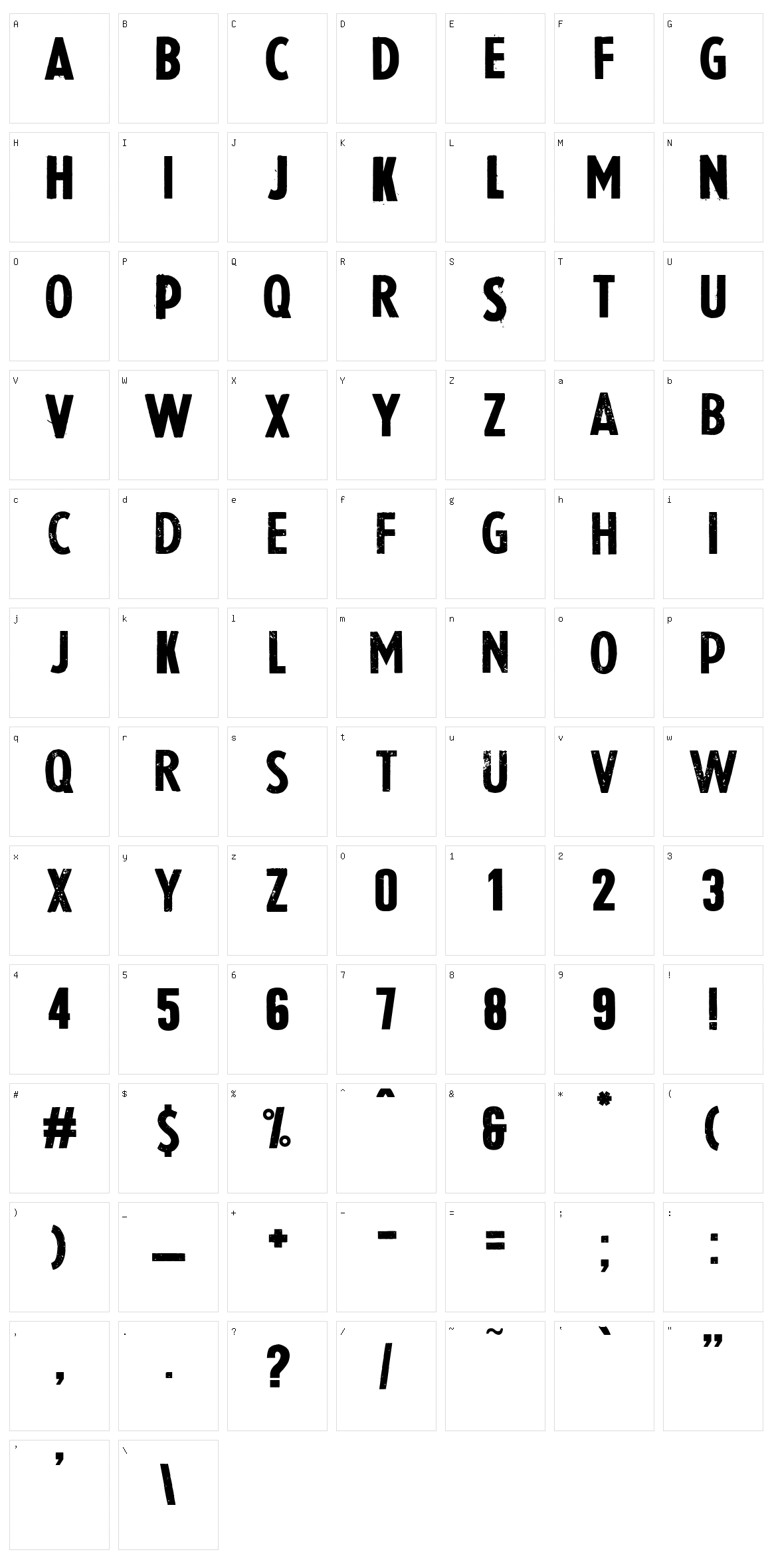 La Presse Character Set