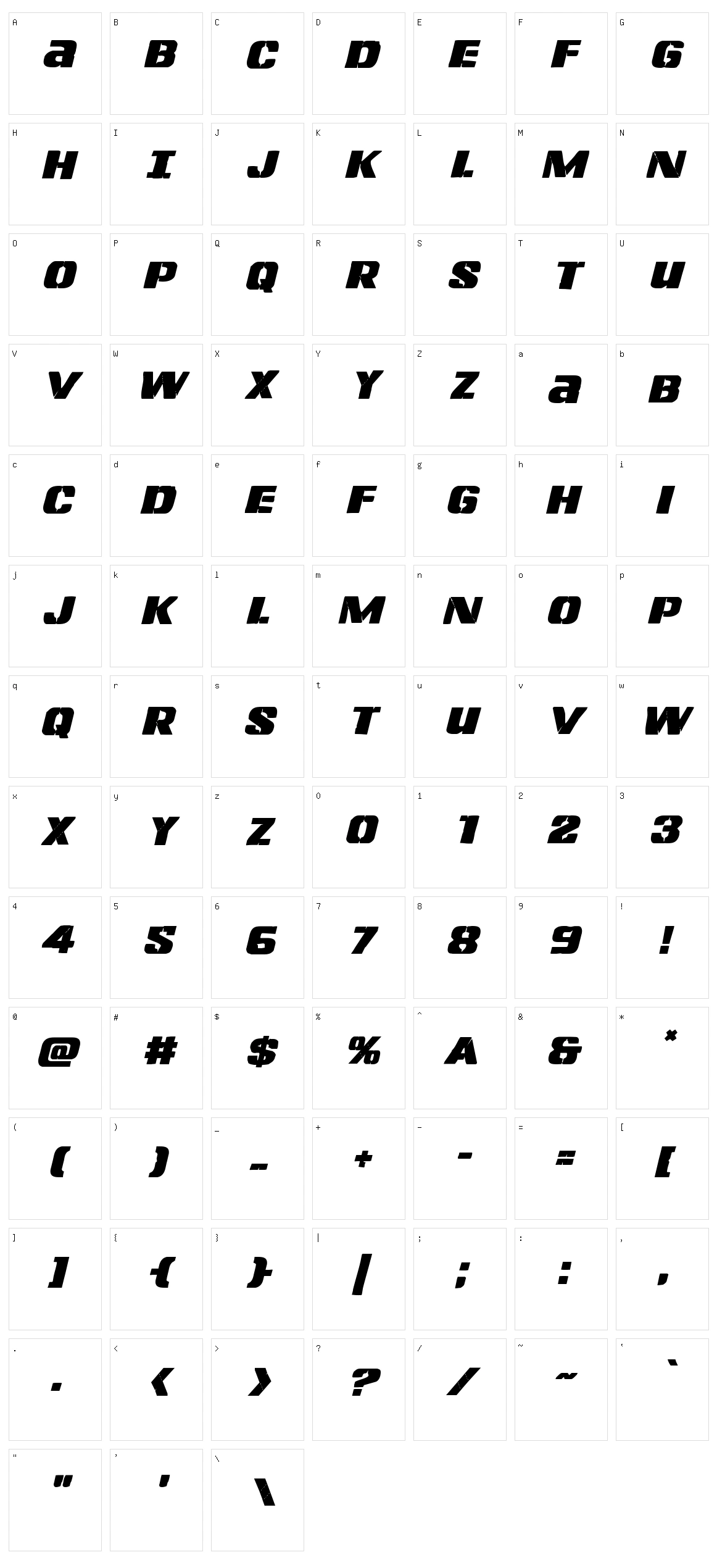 Left Hand Luke Character Set