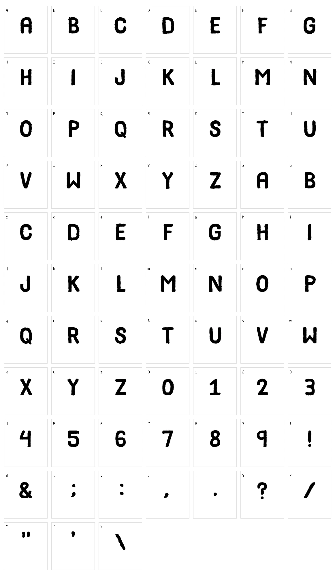 Listen Learn Rethink Character Set