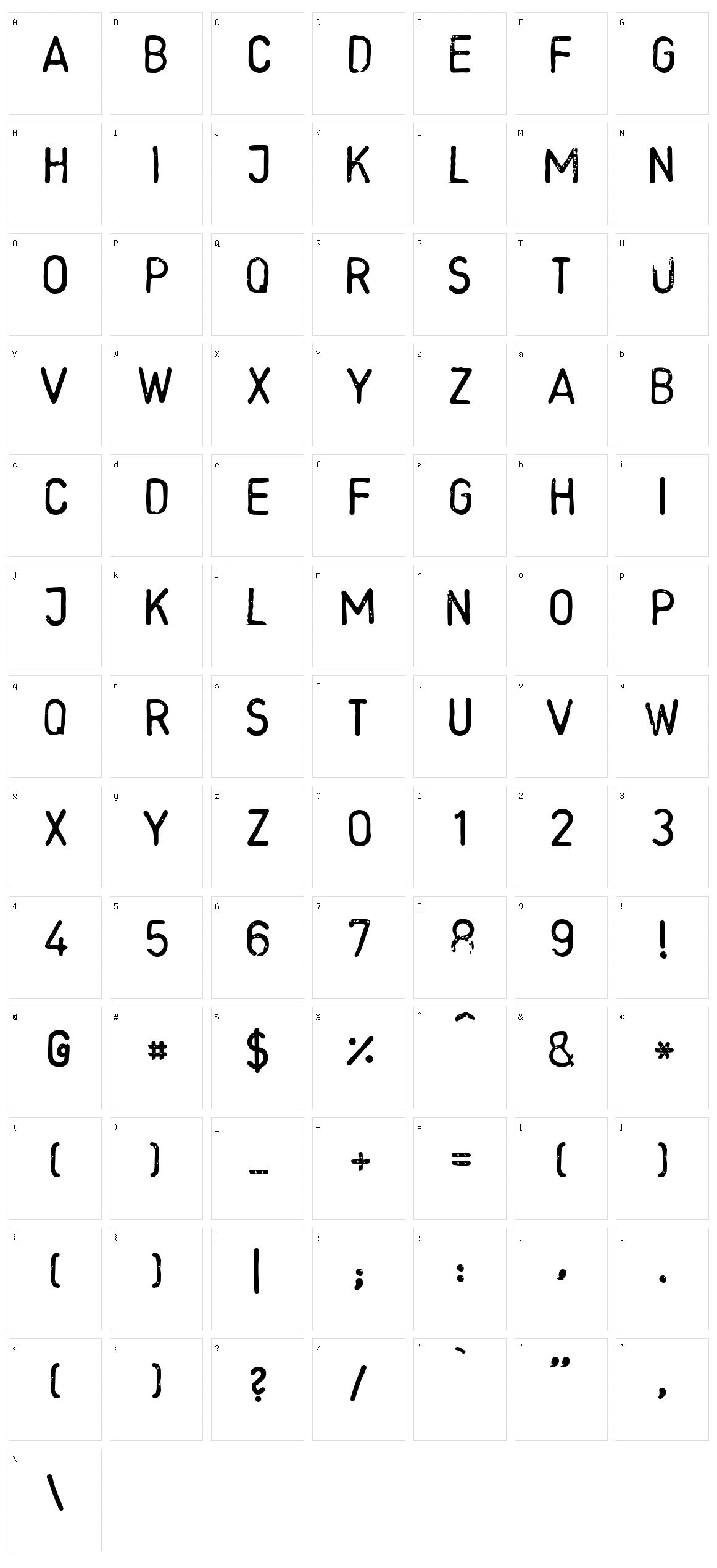 LL Rounded Character Set