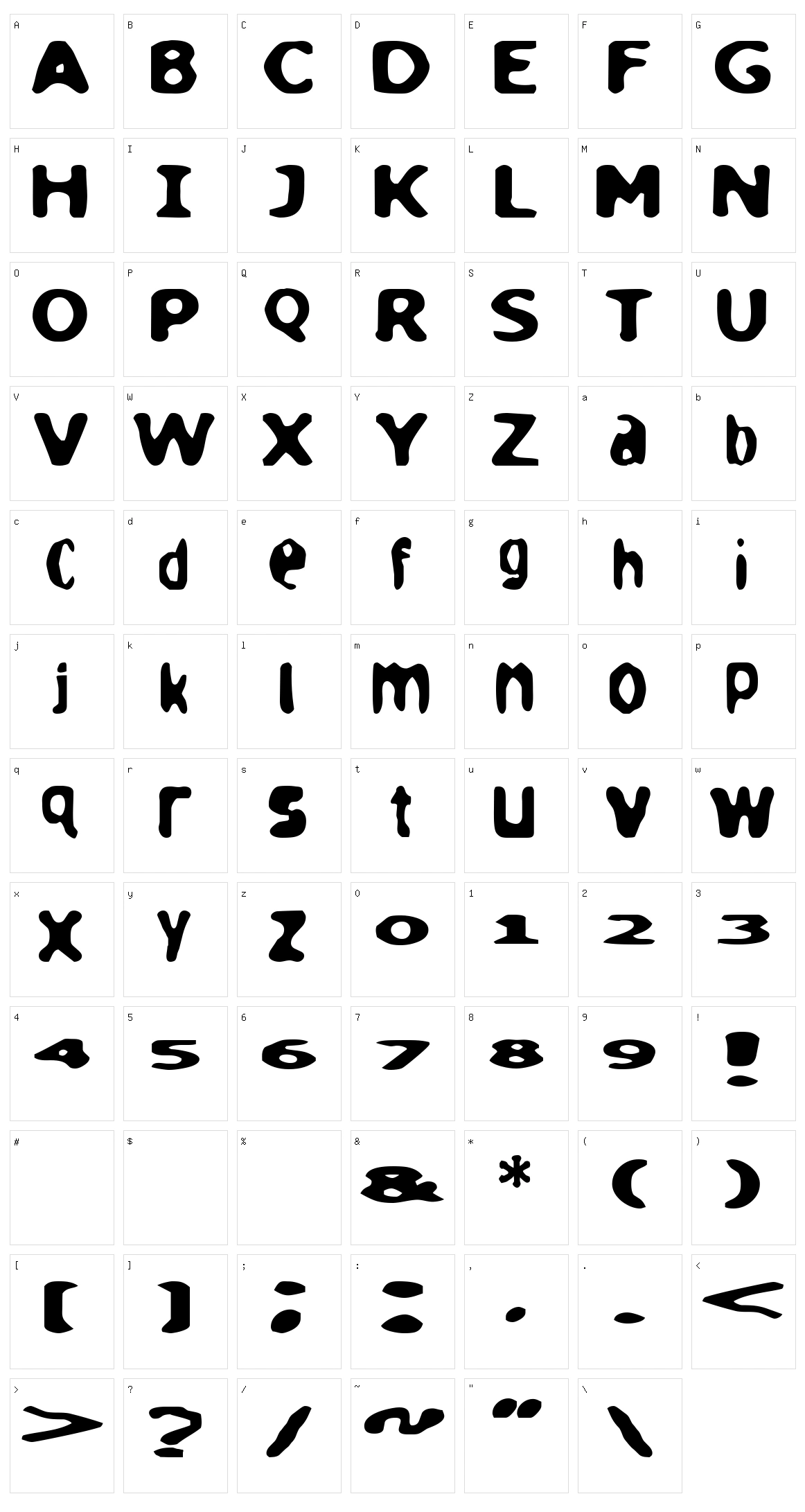 Loaf Character Set