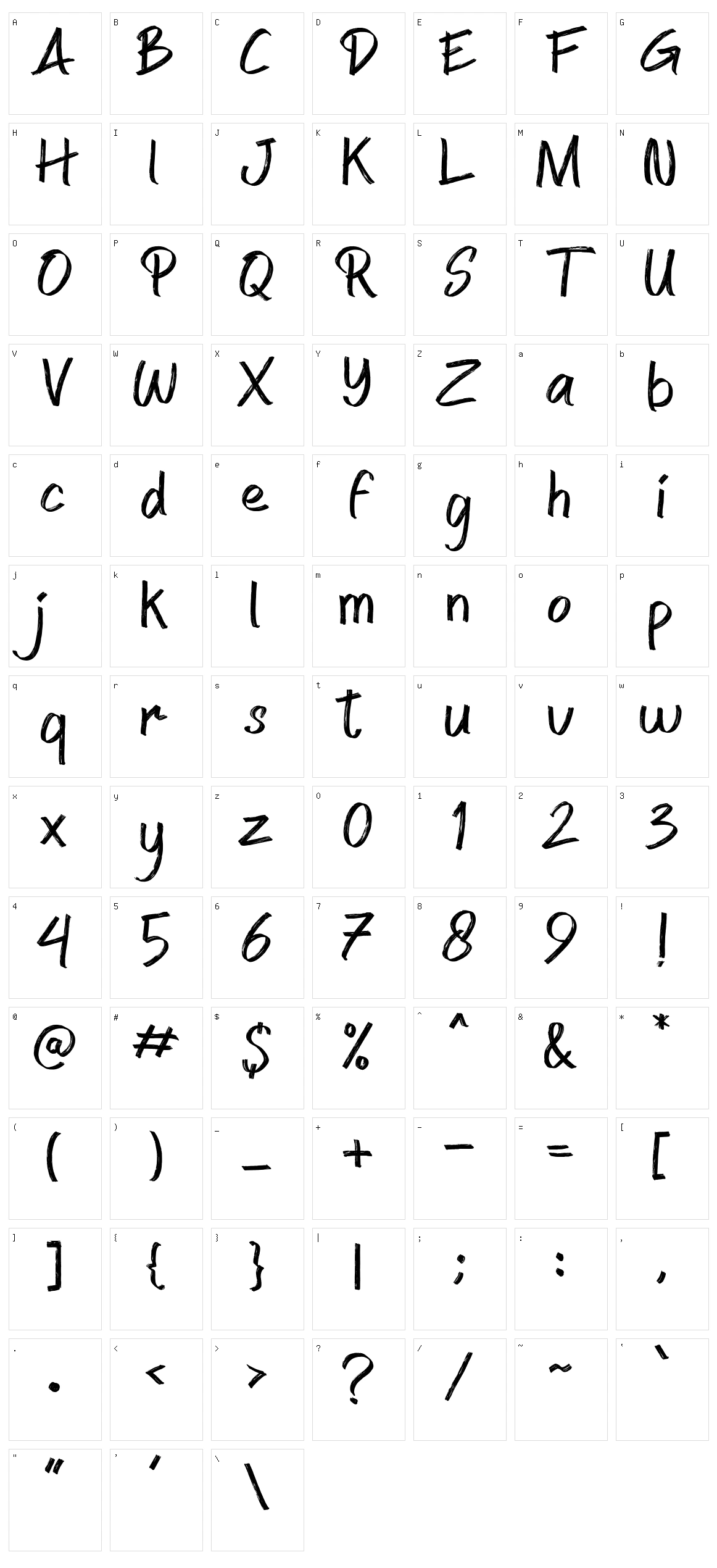 Spooky Place Character Set