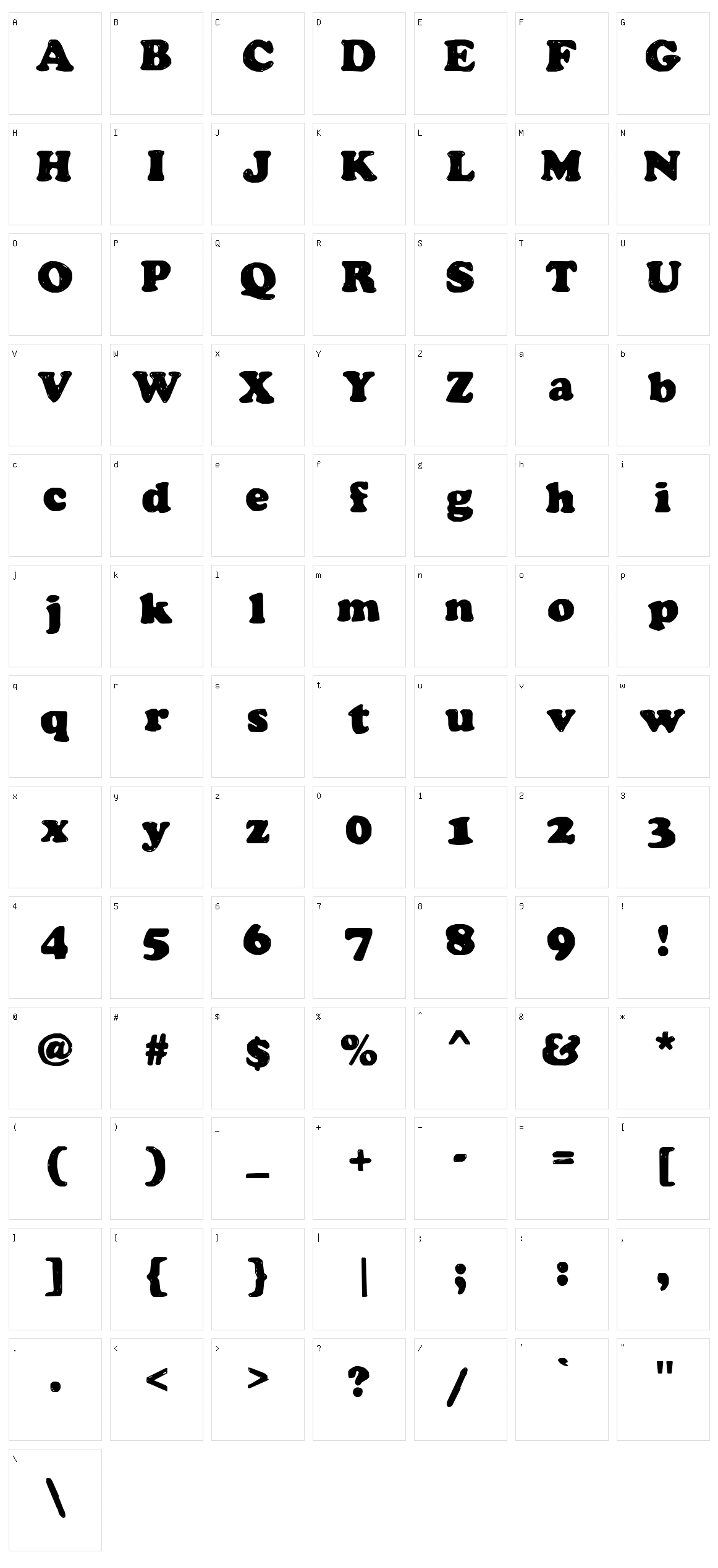 Manual Cookie Bucket Character Set