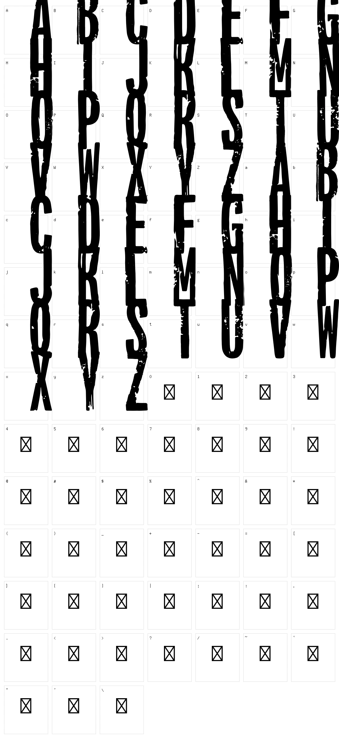McDonalds Character Set