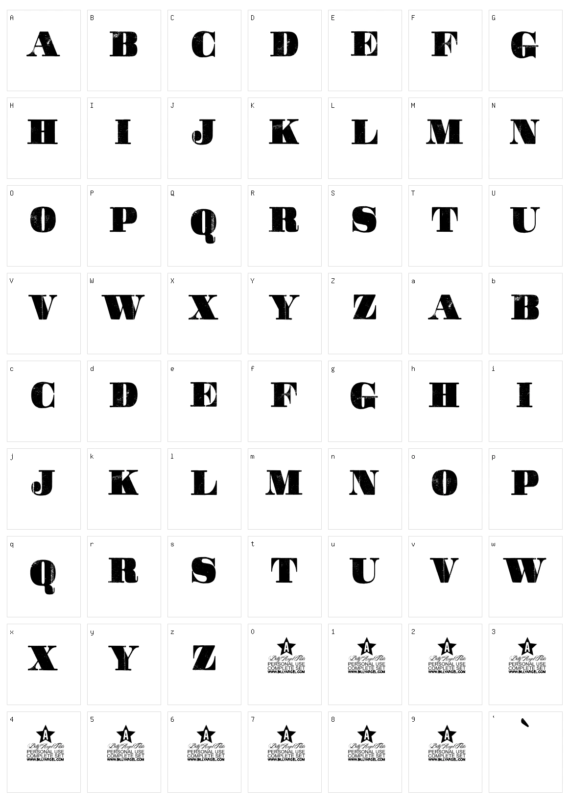 Movie Poster Character Set