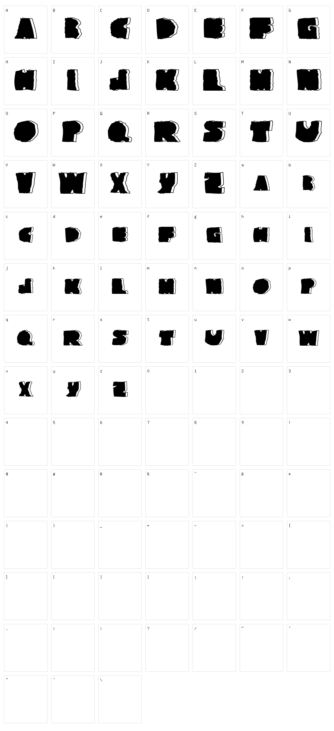 National Granite Character Set