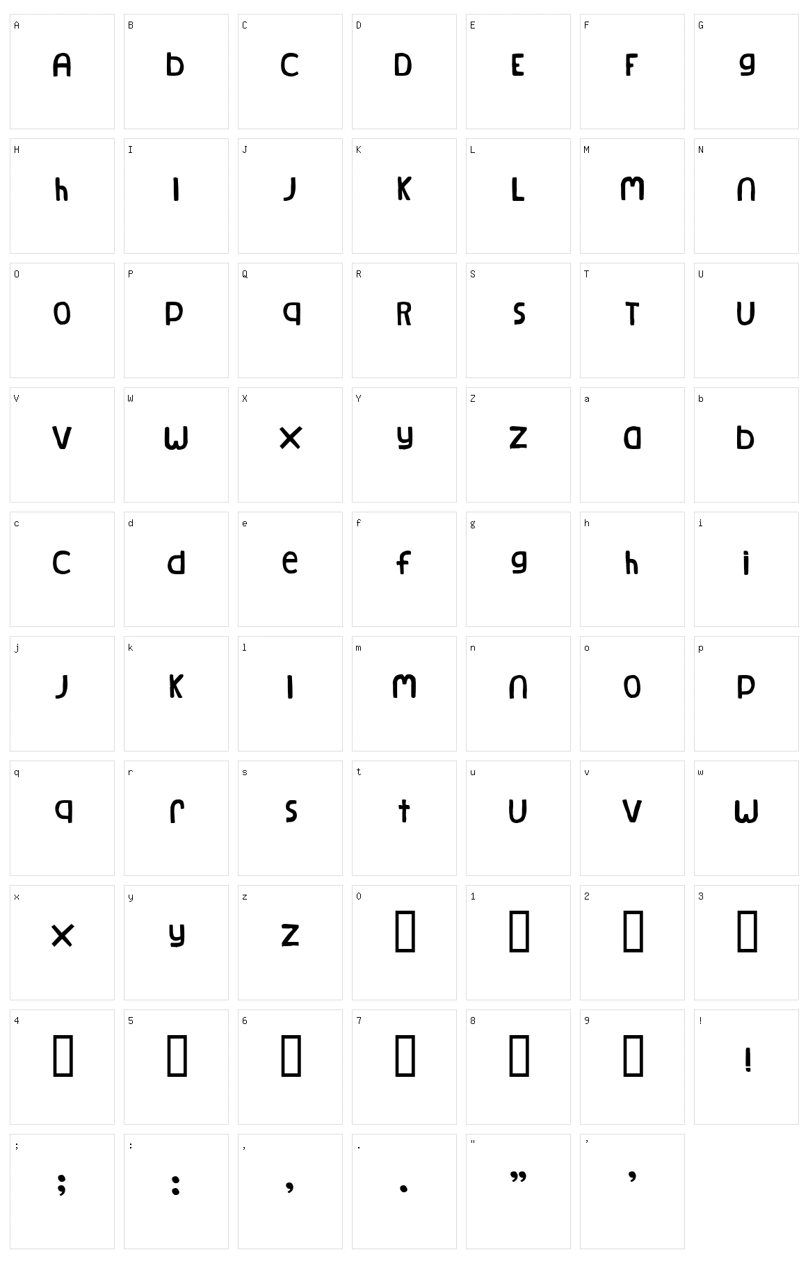 Natural Log Character Set