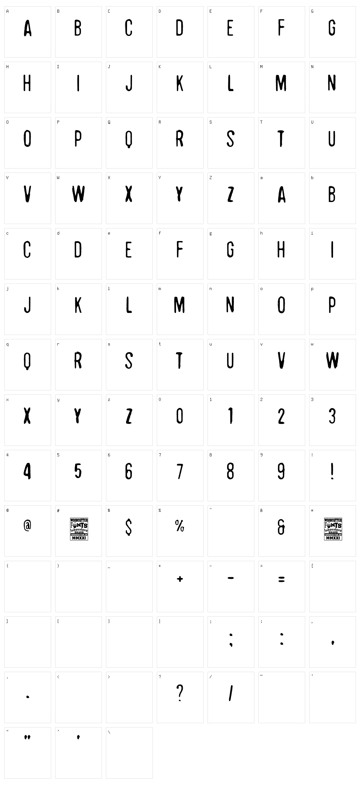 Newcastle Character Set
