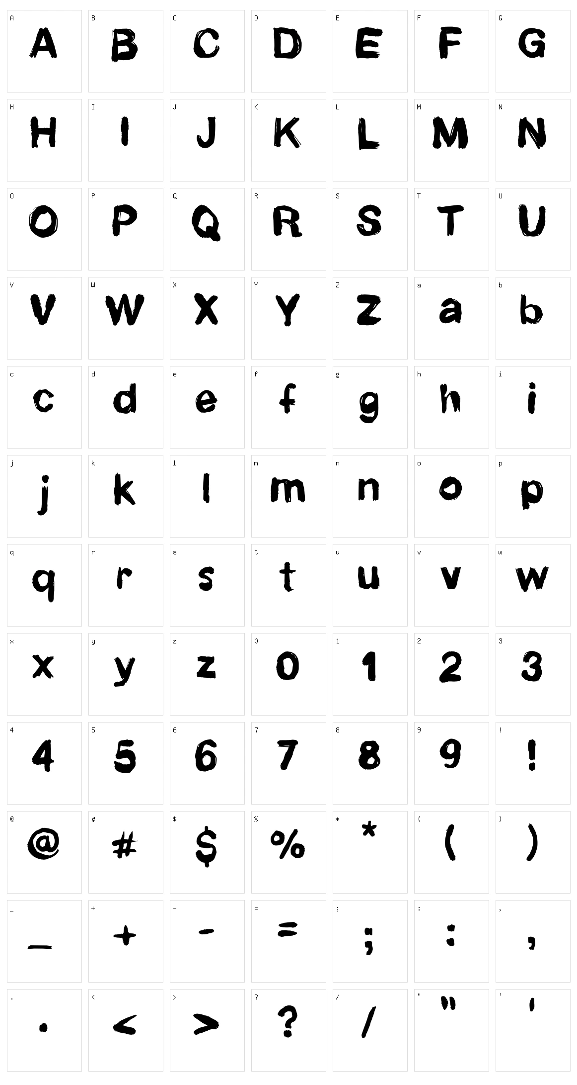 Newrotic Character Set