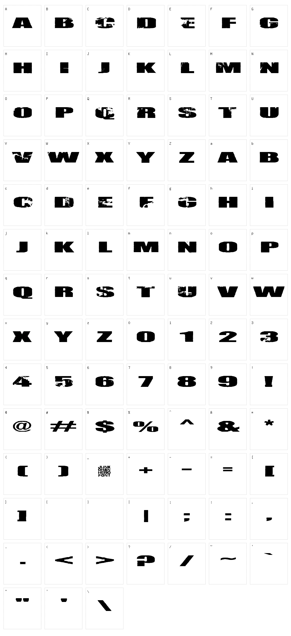 Nirhauma Character Set