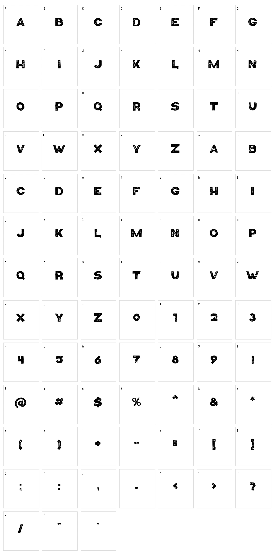 Number9 Character Set