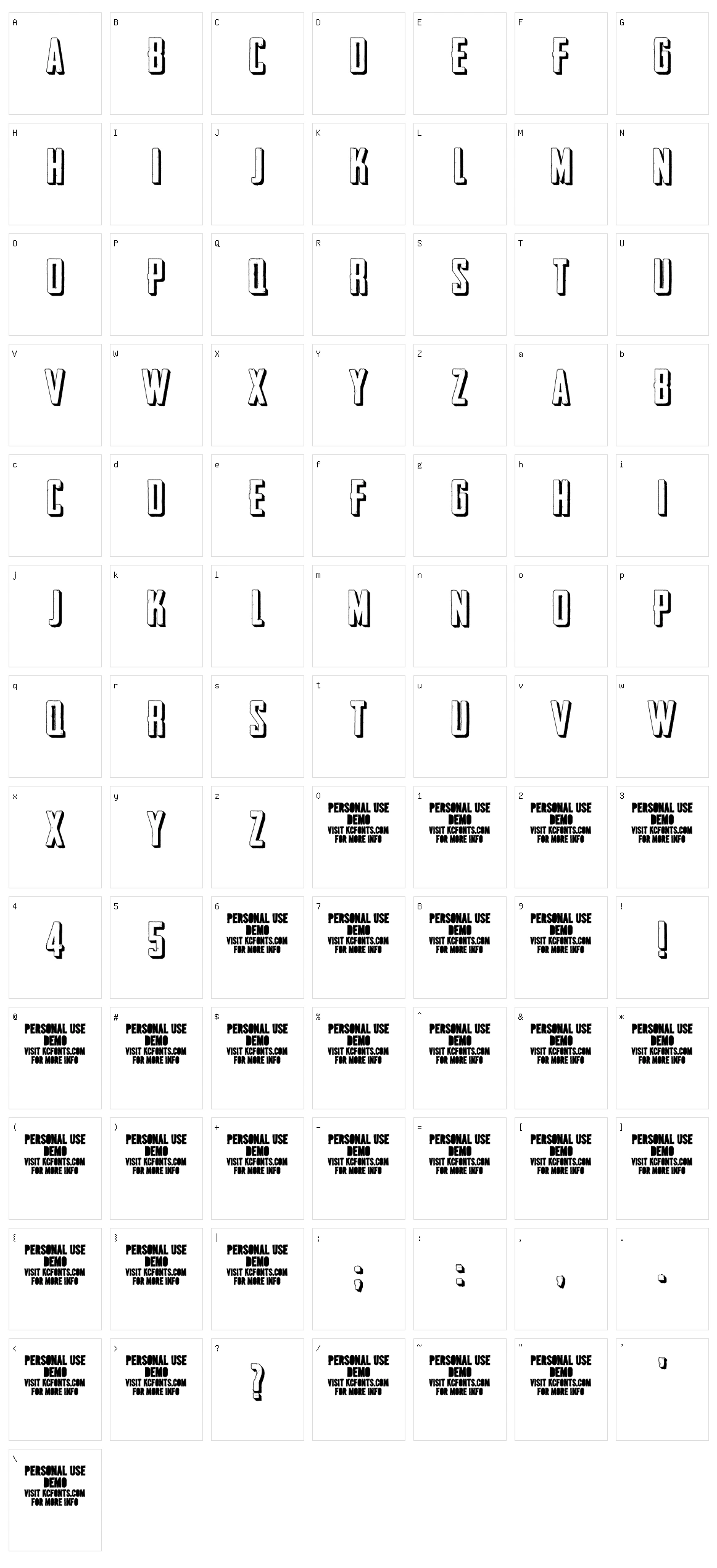 Outliner No.45 Character Set