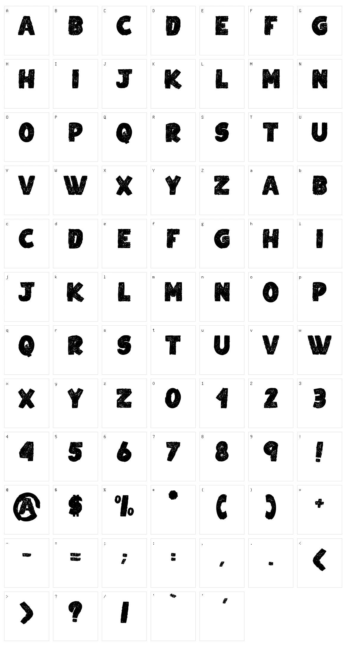 Poilux le Chat Character Set