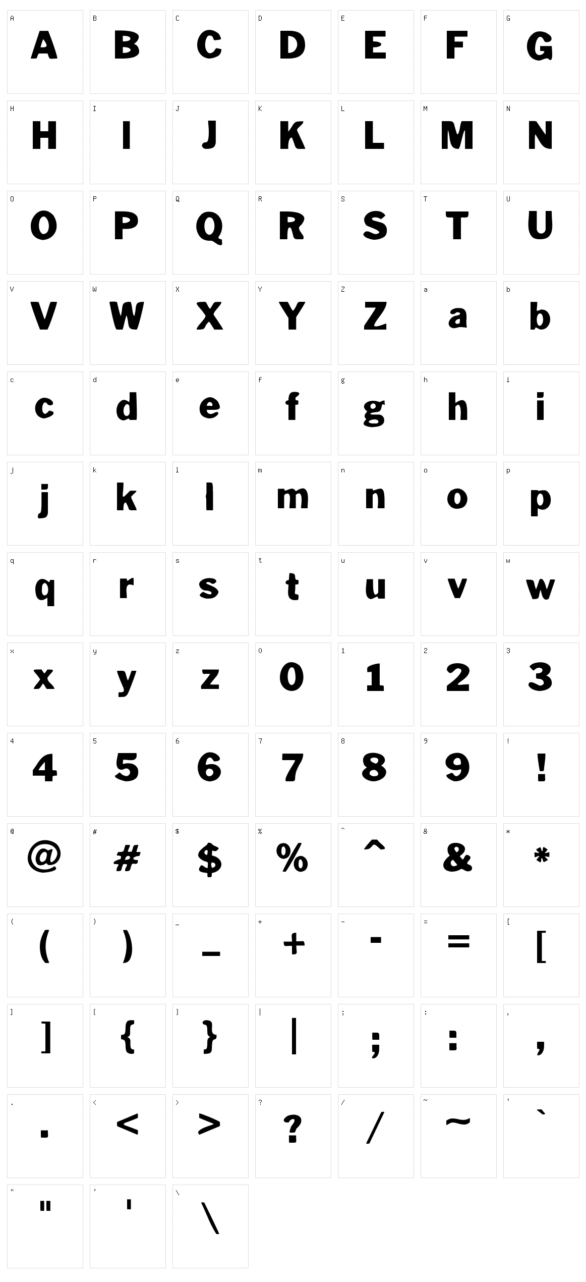 Poterski HND CE Character Set