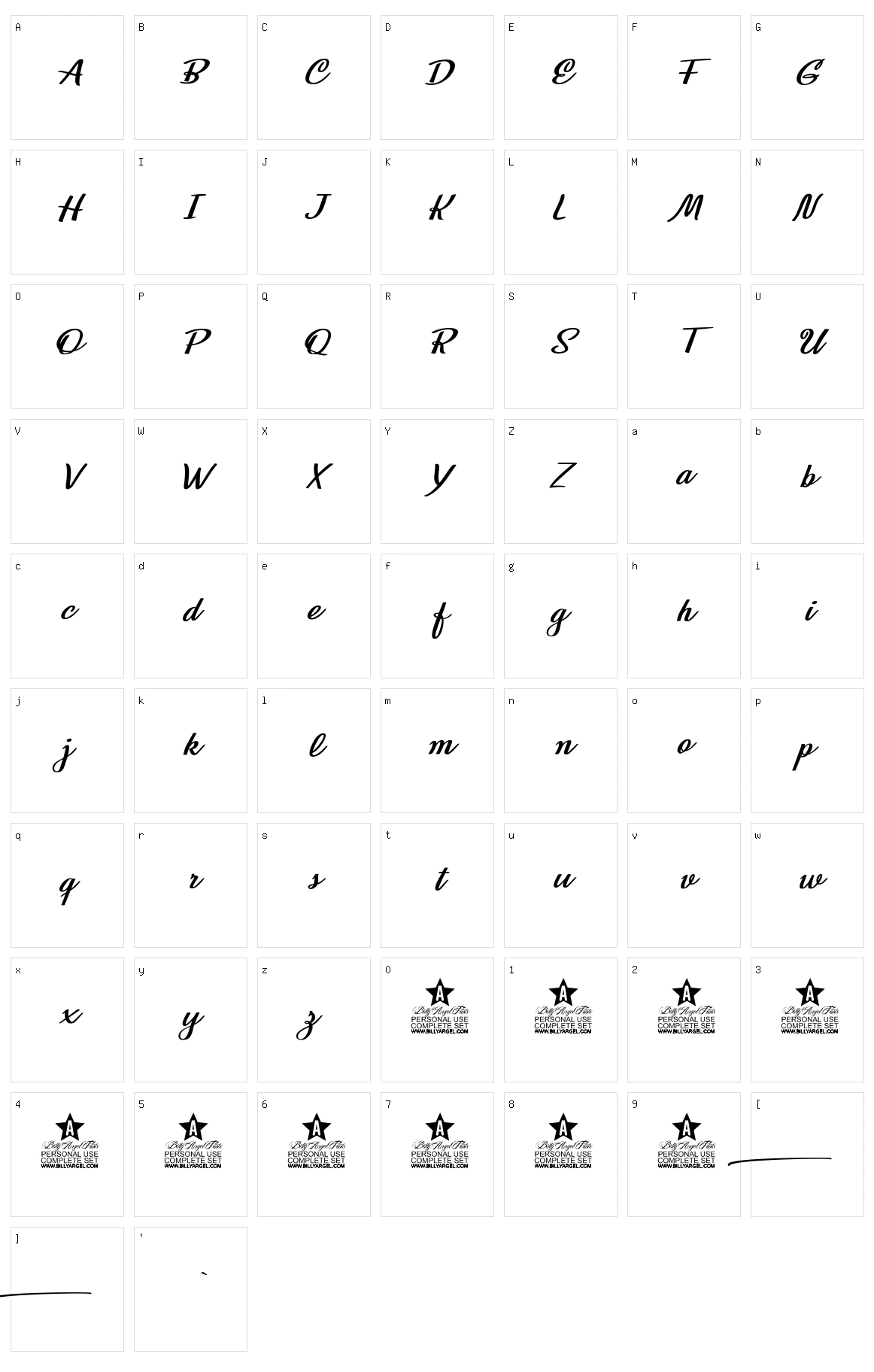Superworld Character Set