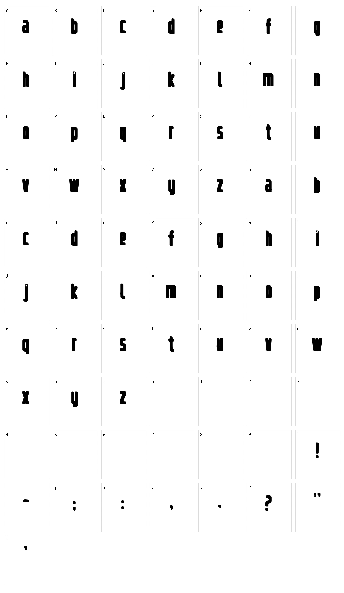 Refrigerator Character Set