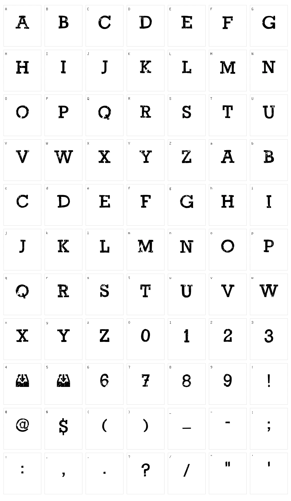 Return Policy Character Set