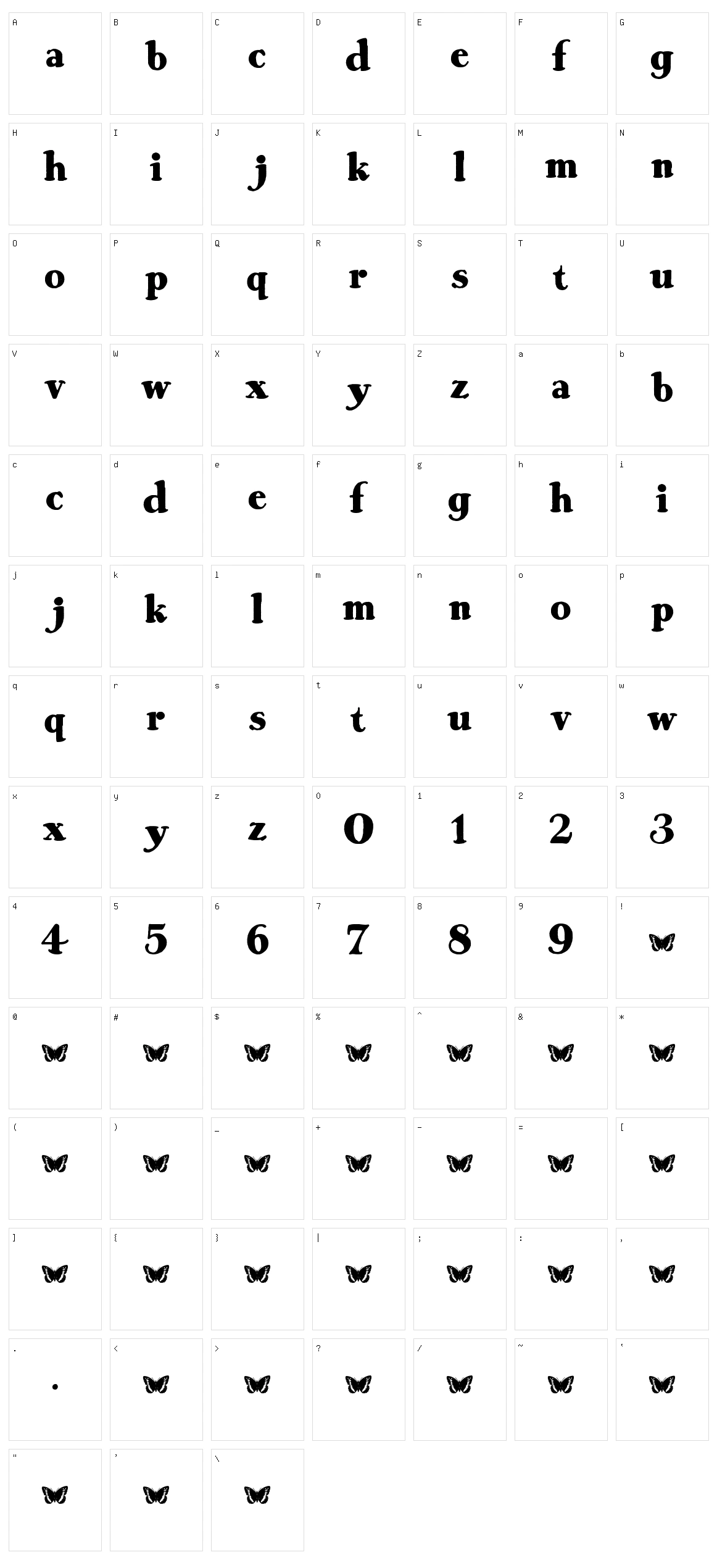 Rob and Steal Character Set