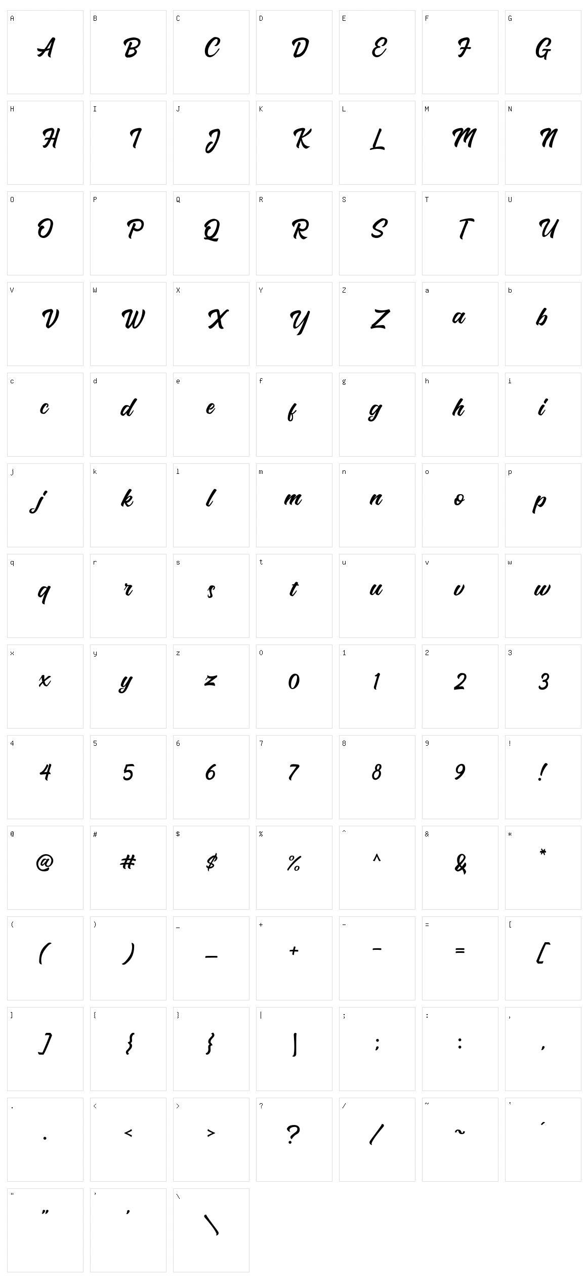 Hadrey Character Set