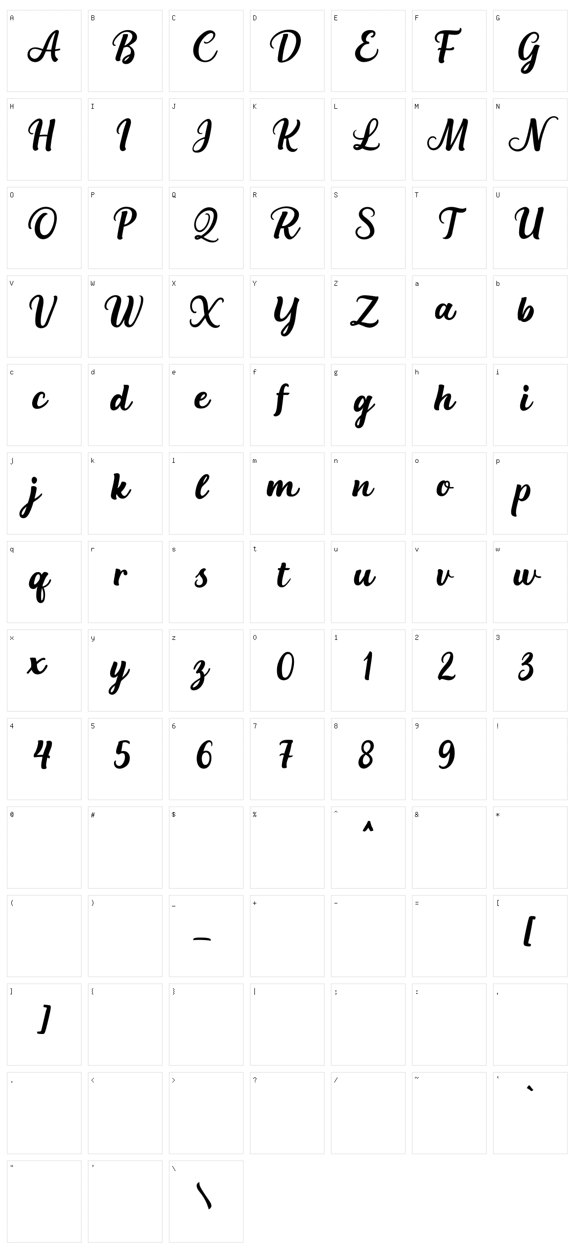 The Bernardo Character Set