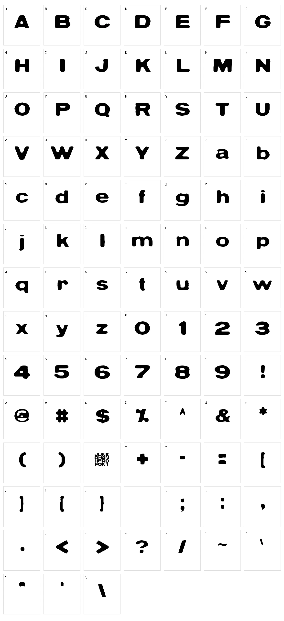 Sadannes Character Set