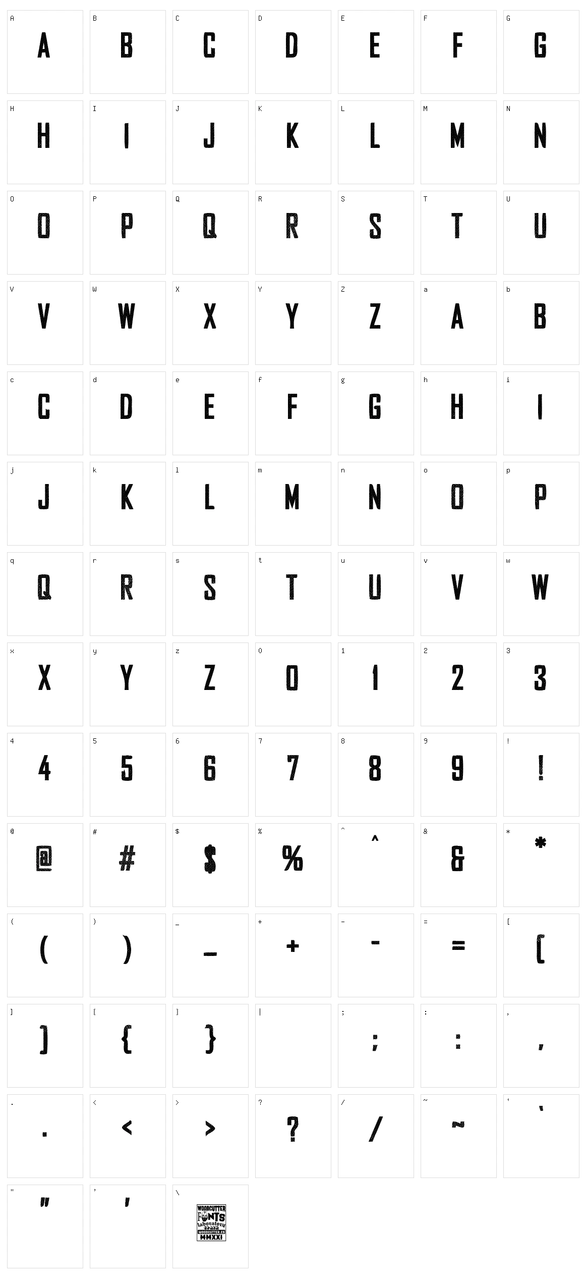 Security Company Character Set