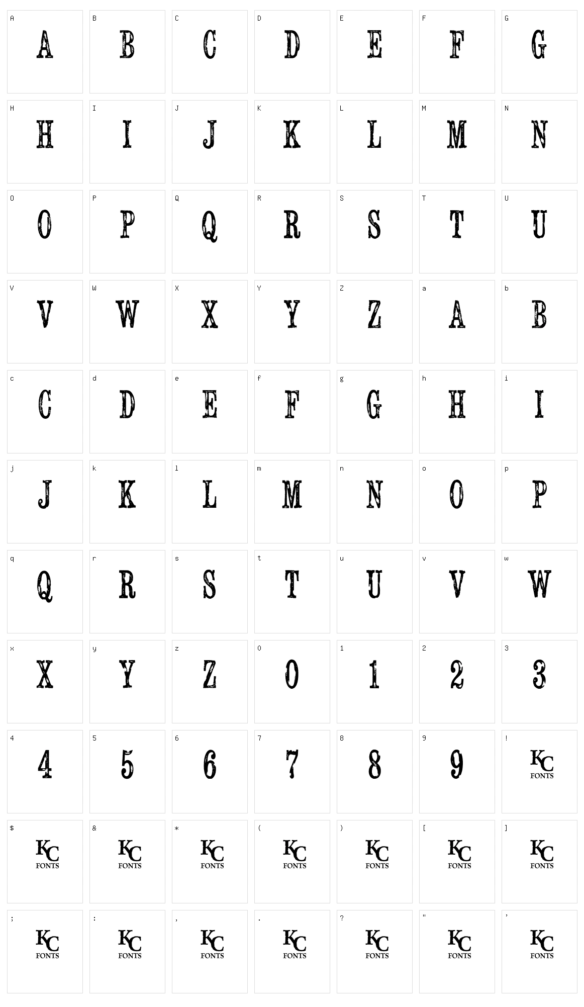 Serial Publication Character Set