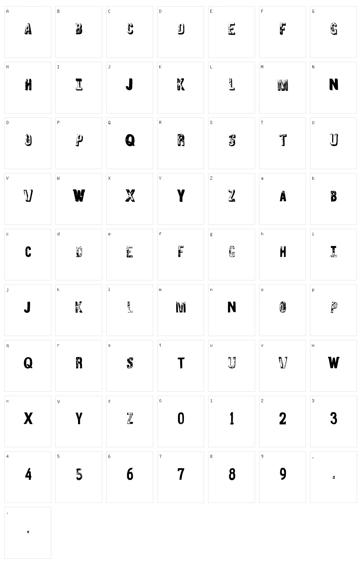 Seven And Storm Character Set