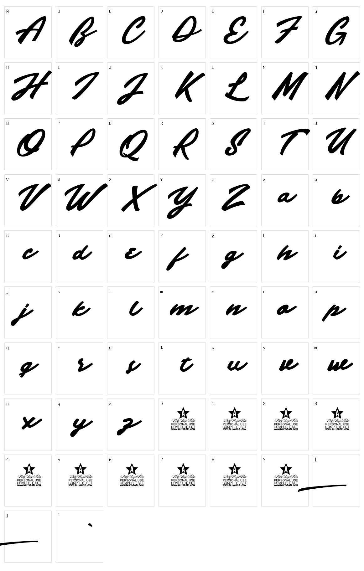 Indian Strength Character Set