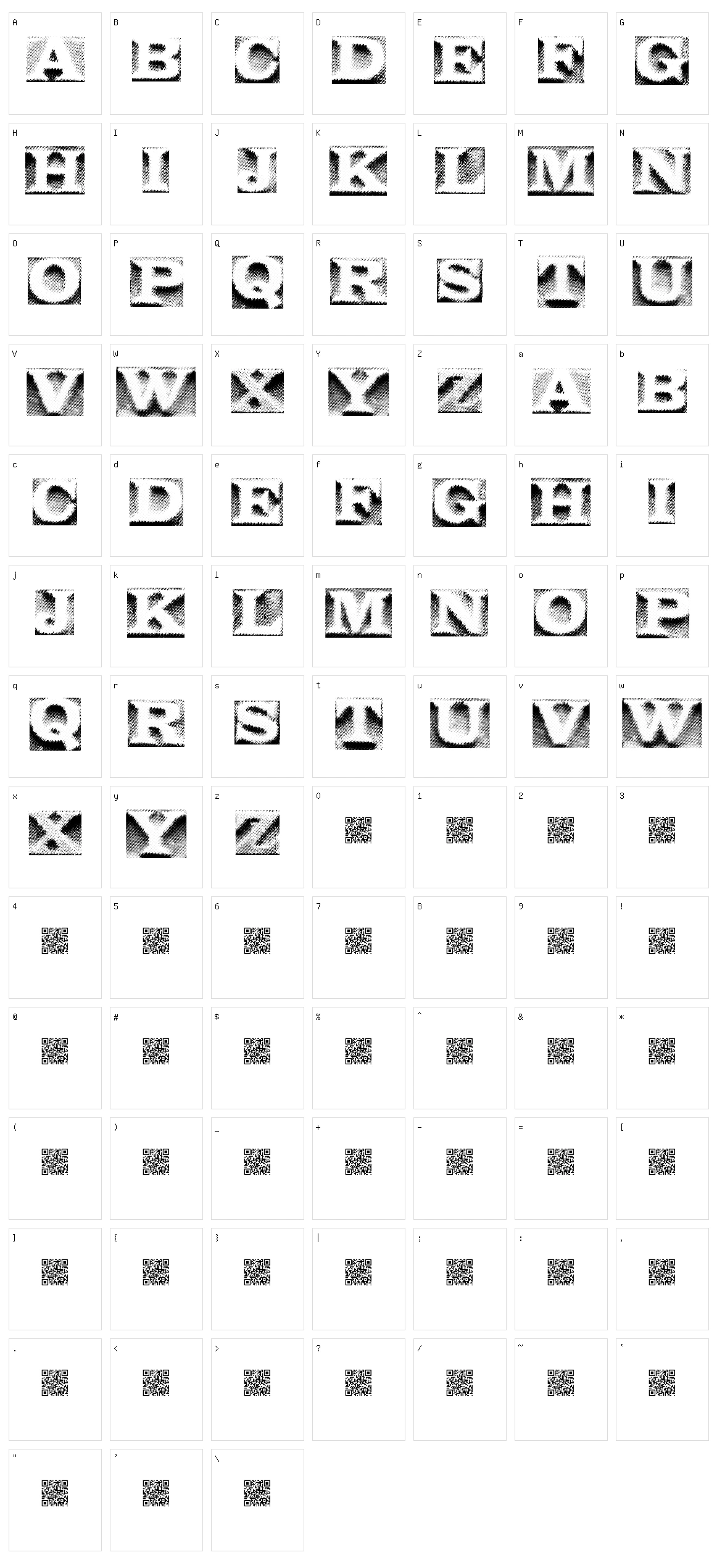 Sky Limit Character Set