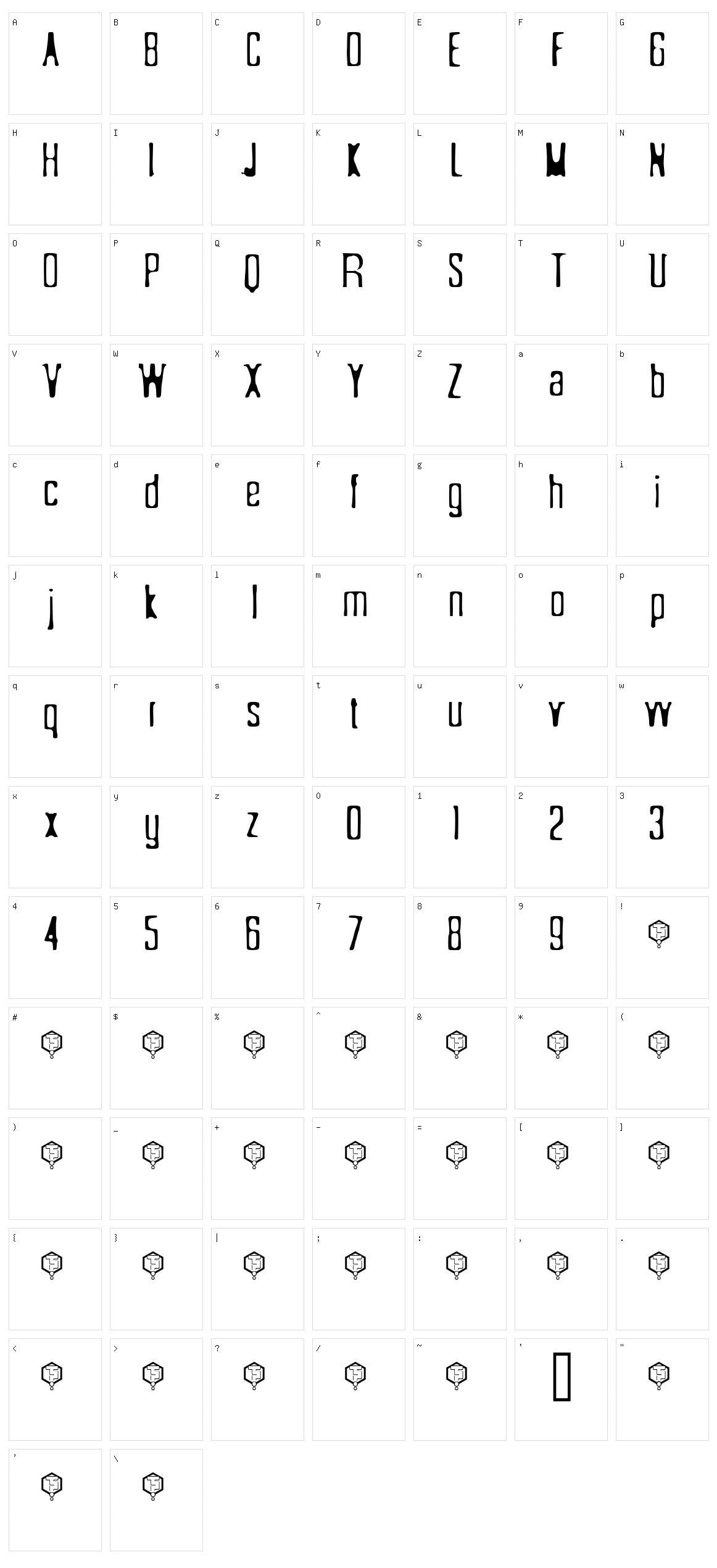 SÃ¶nderfistad Character Set