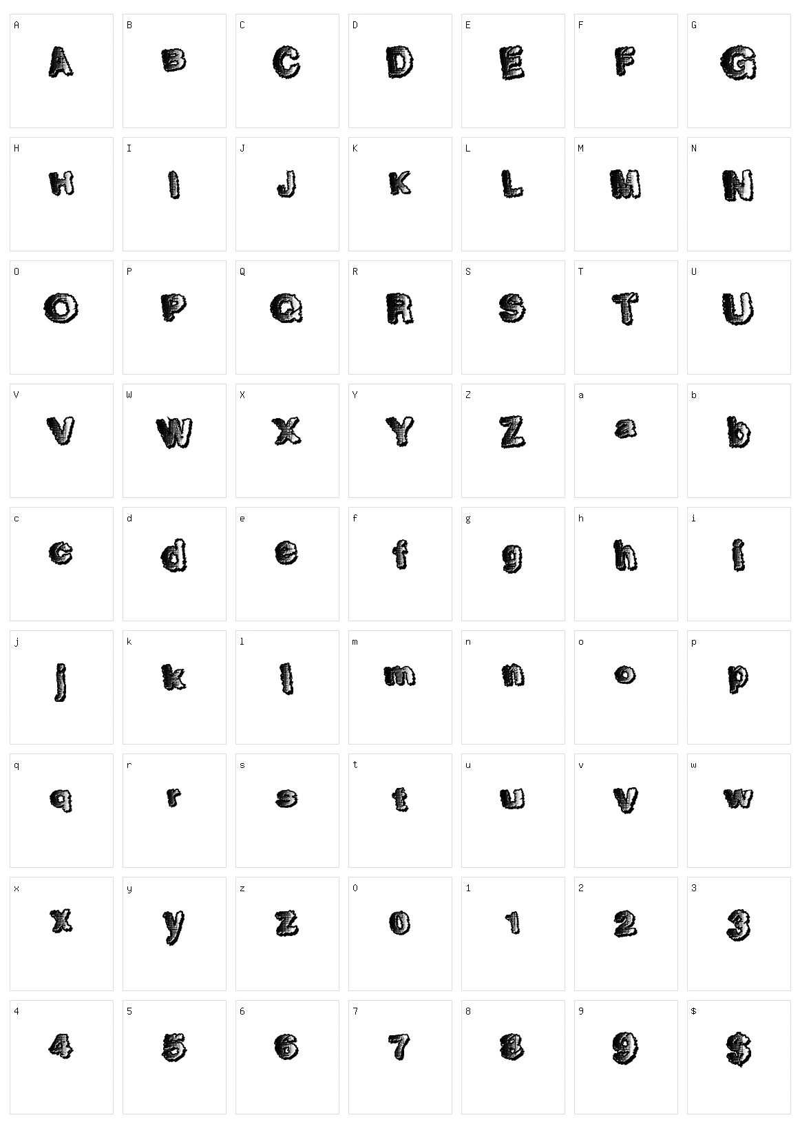 Ten Fresh Character Set