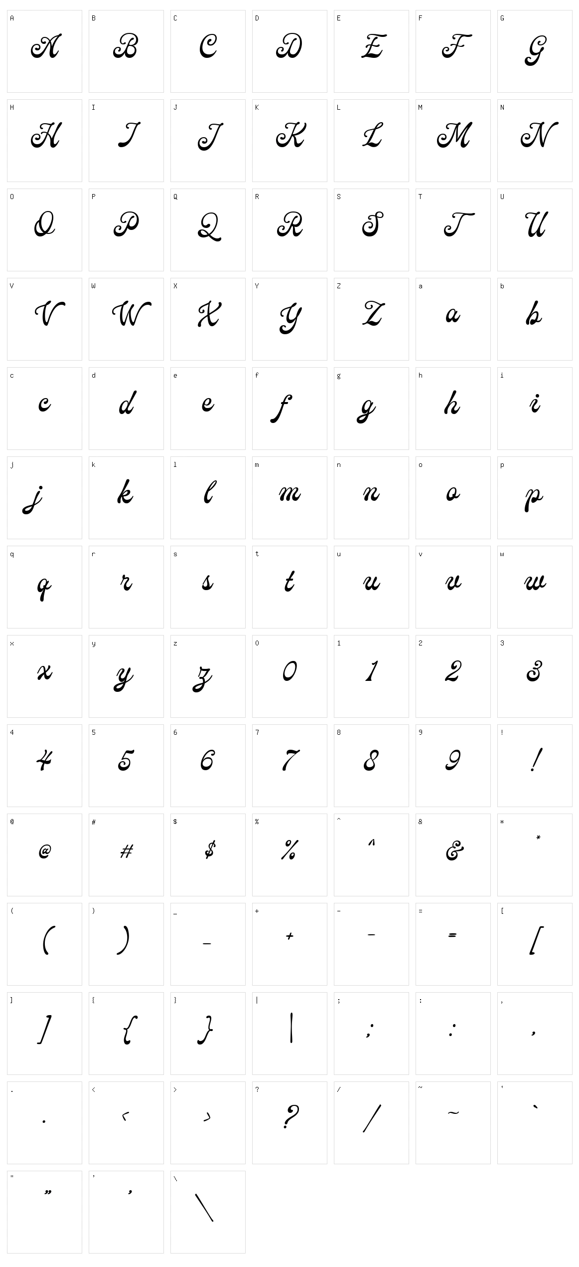 Caldeisa Character Set