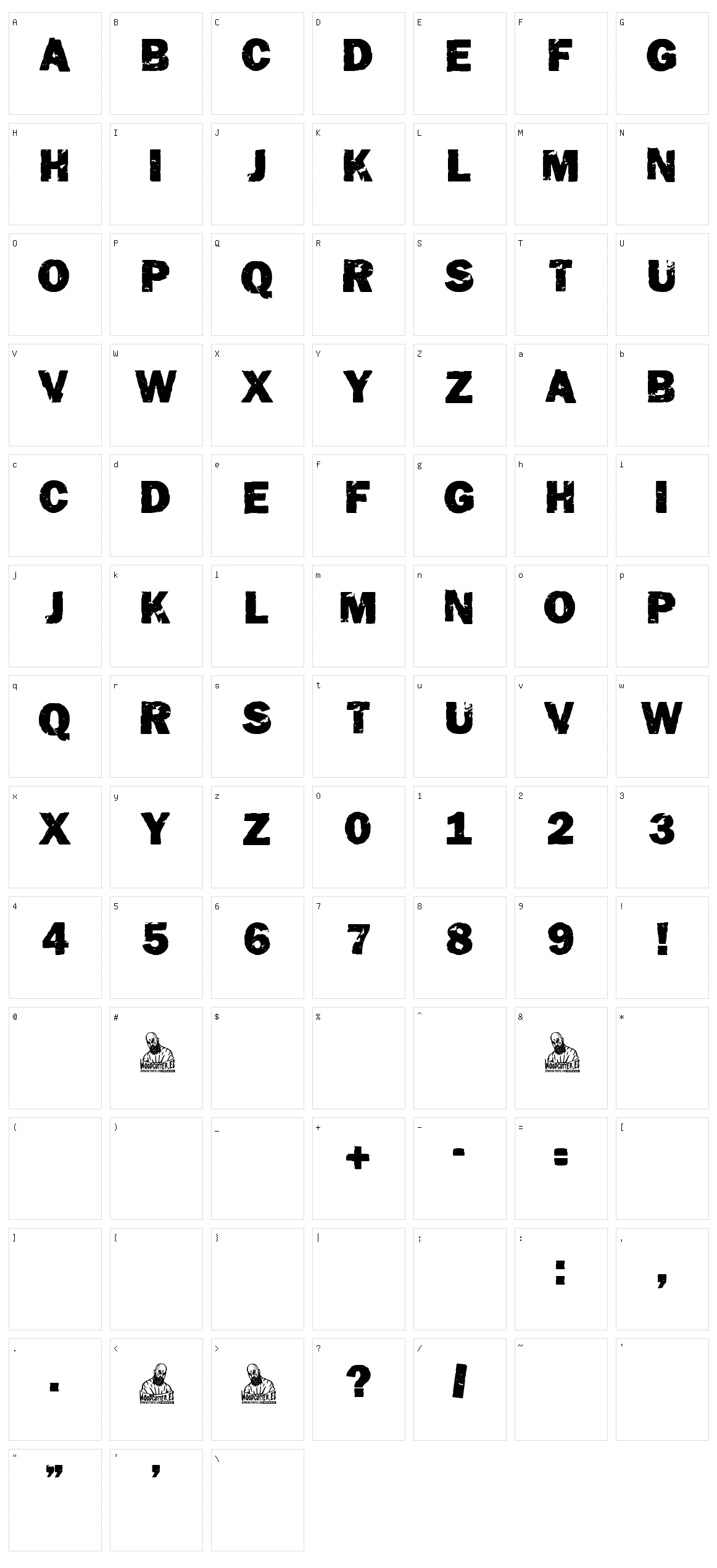 The Camposanto Character Set