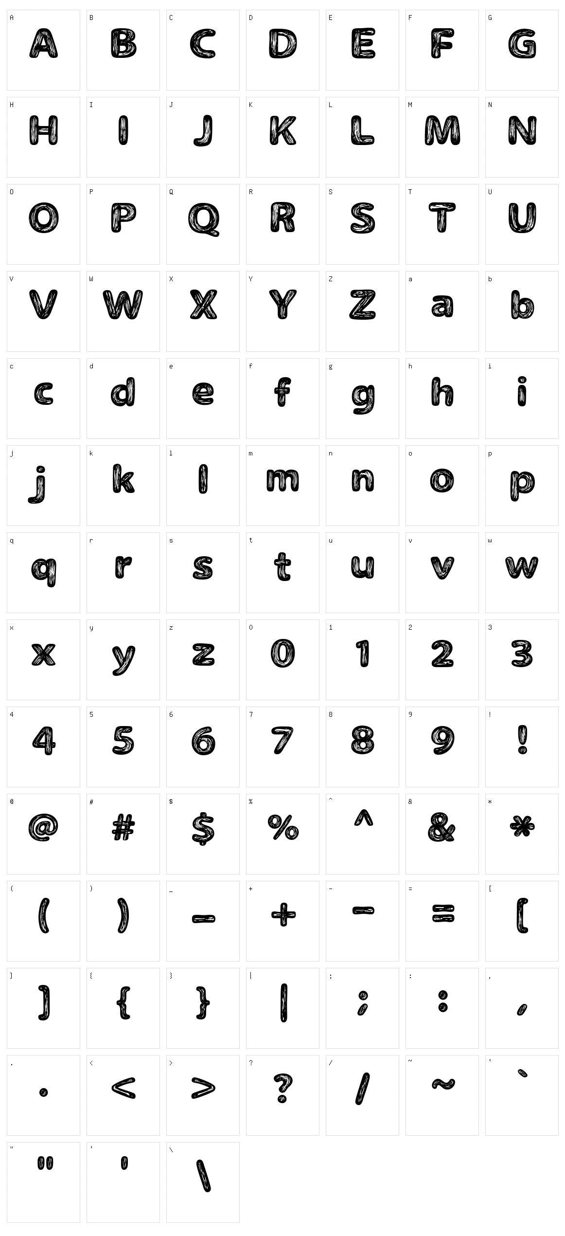 The Naturel Txt Character Set