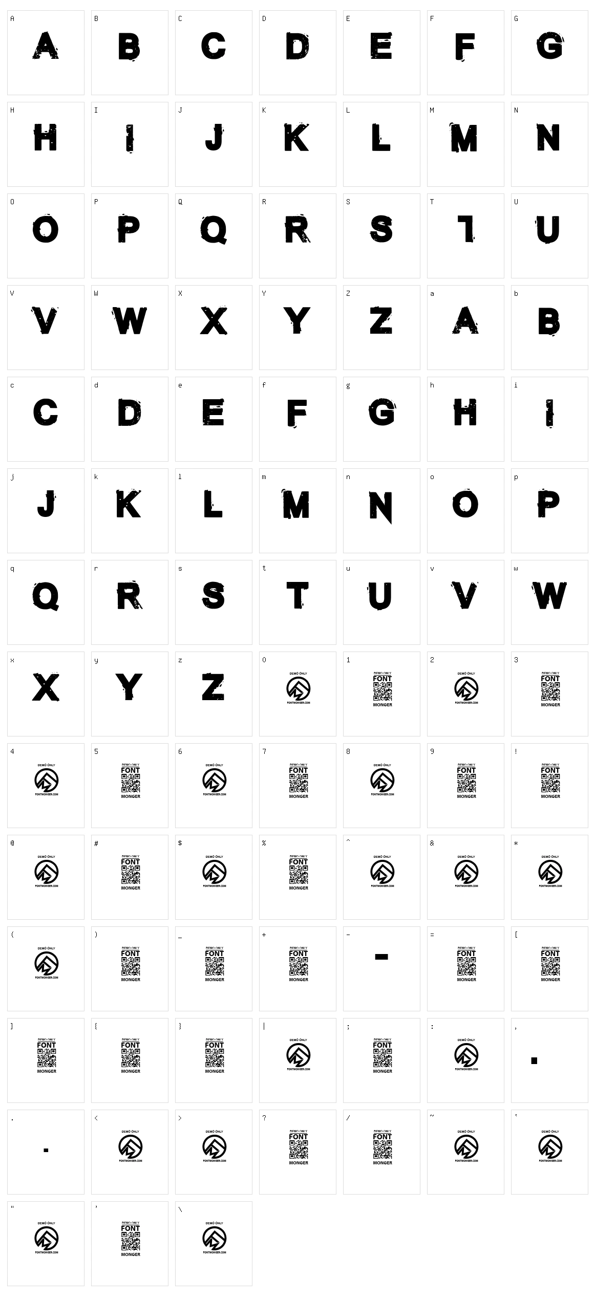 The Unknown Character Set